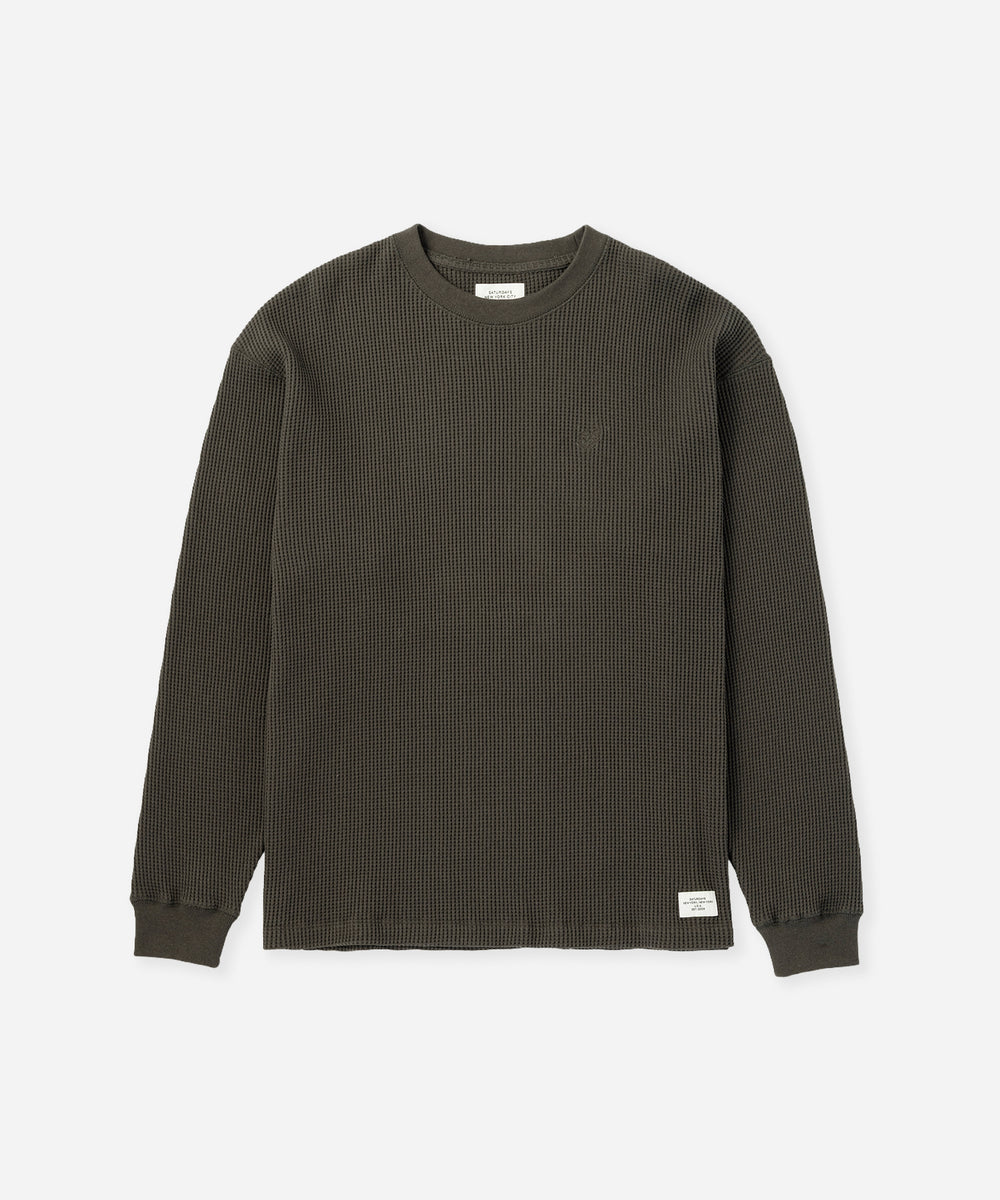 Alex Heavy Waffle Relaxed Top | Saturdays NYC