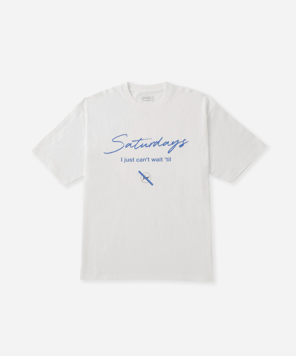 Saturdays NYC FRAGMENTxSaturdays NYC Short Sleeve T-Shirt in White