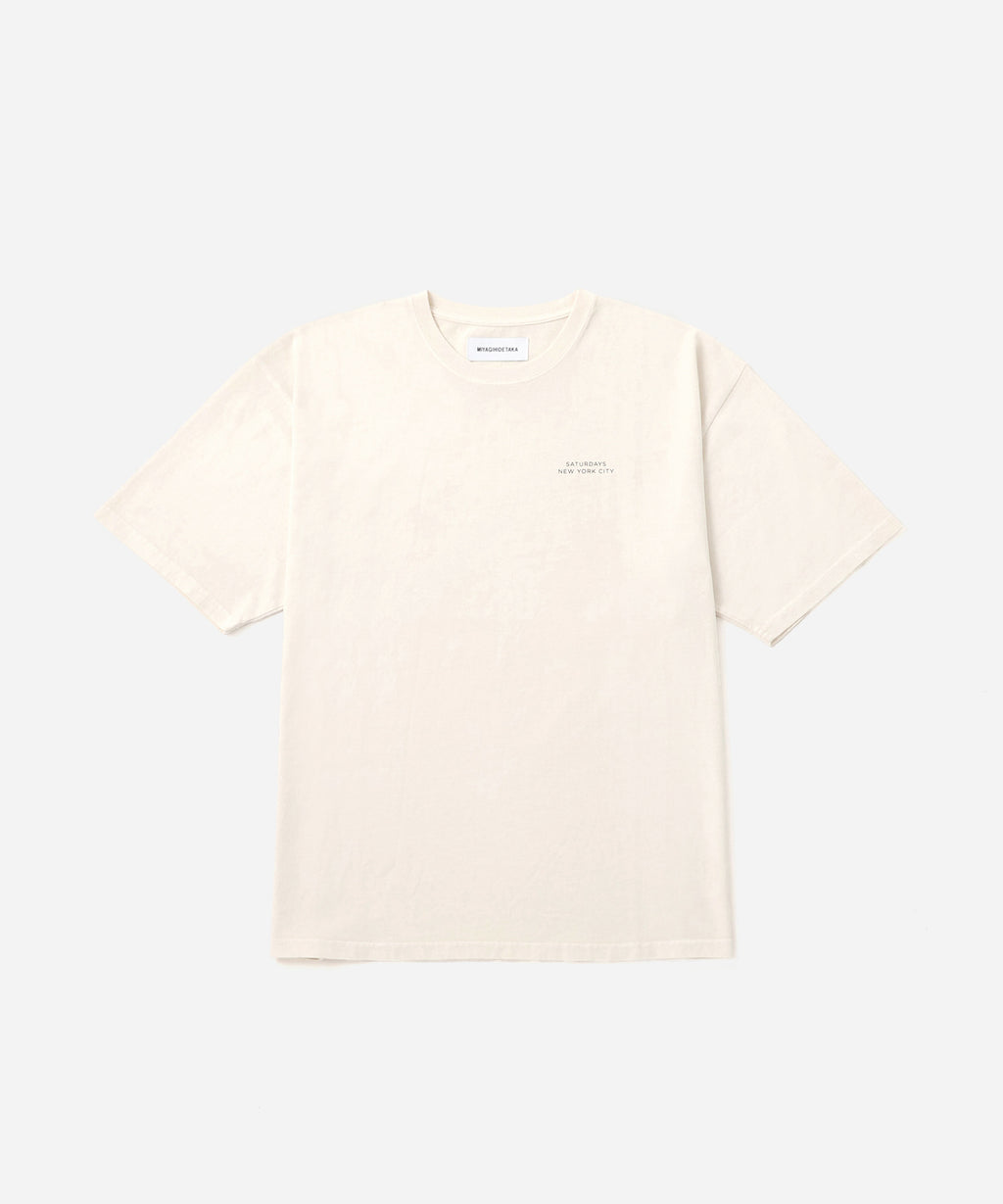 Saturdays NYC MIYAGIHIDETAKA x Saturdays Bandana Slash T-Shirt in White