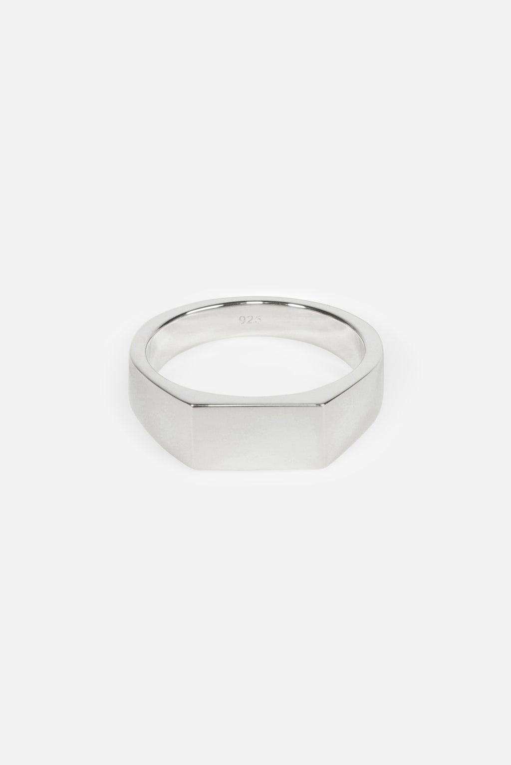 Cameron Studio Type 003 Rectangle Signet Ring 925 Sterling Silver