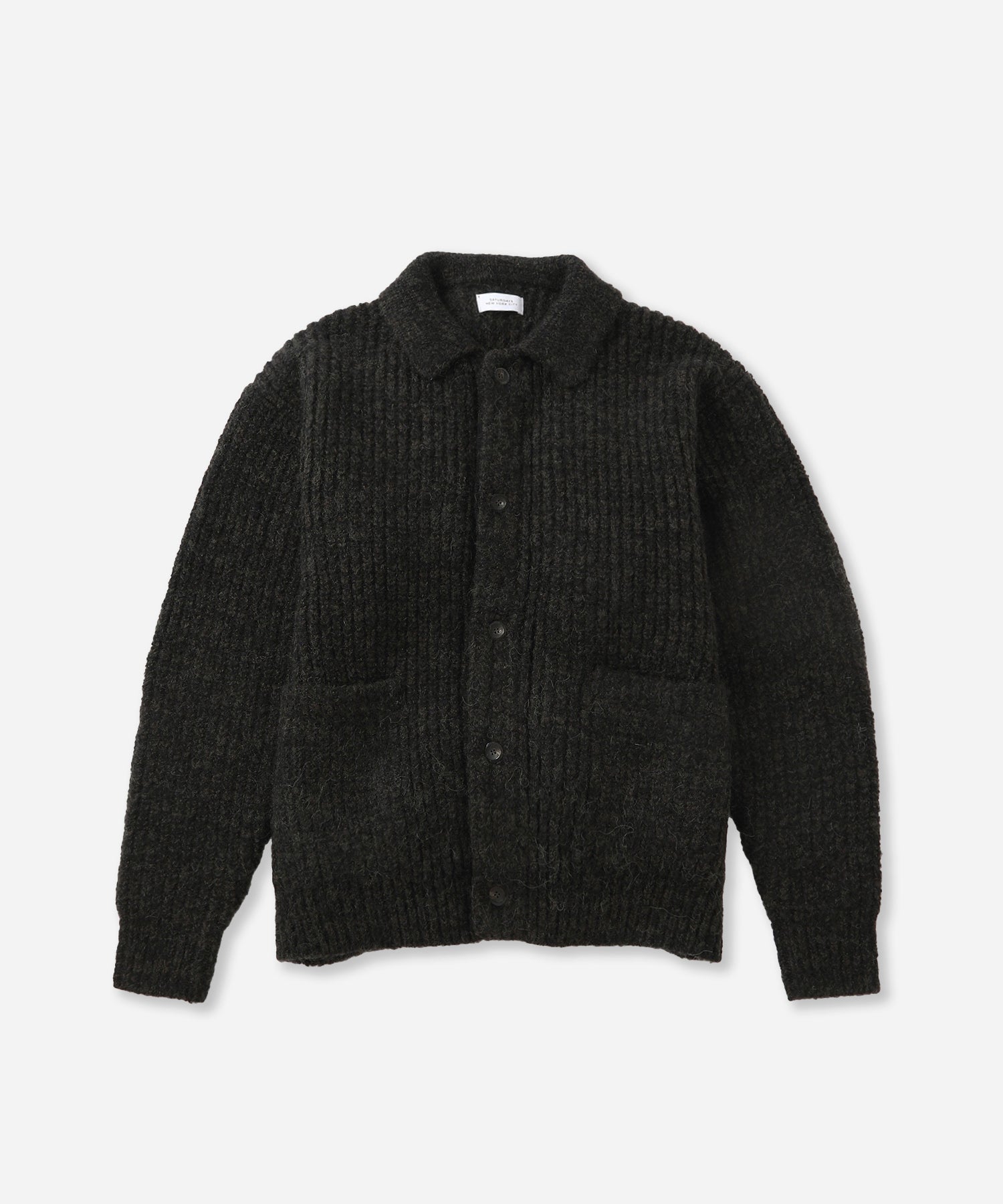 saturdays new york city Jahmad Long Sleeve Cardigan Black Buy Now