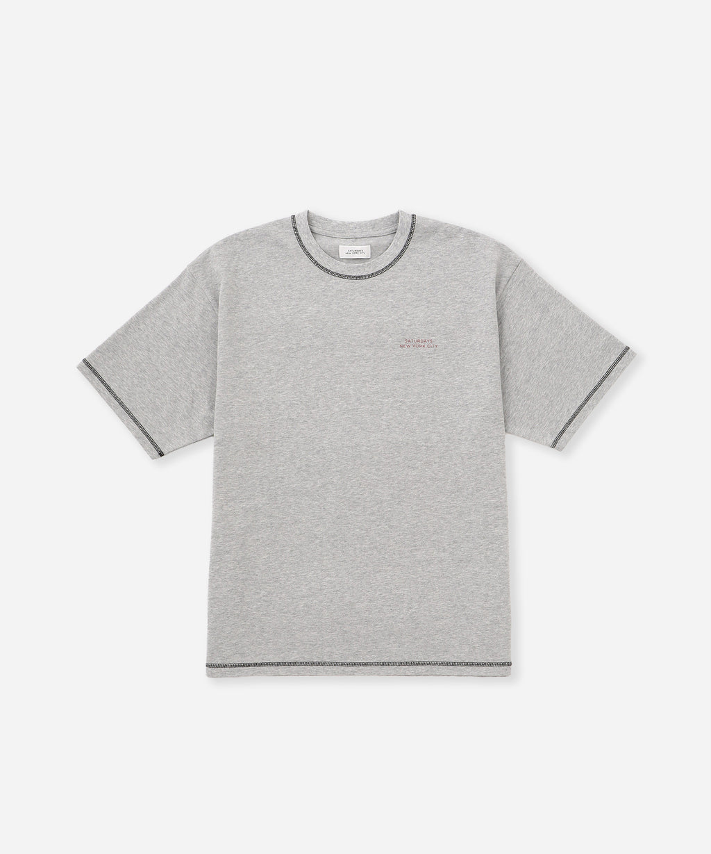 Contrast Stitch Relaxed Short Sleeve Tee