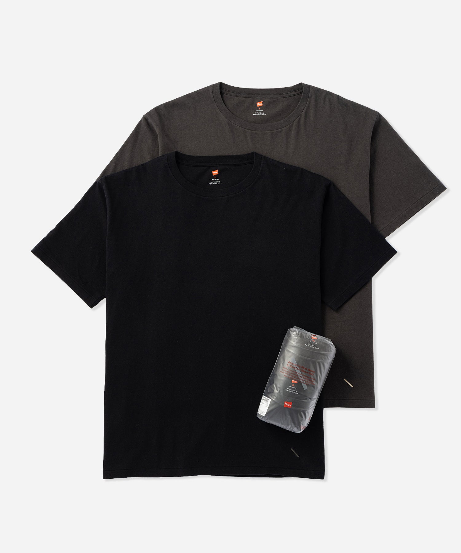 Hanes x Saturdays NYC Washed Cotton Tees 2-Pack