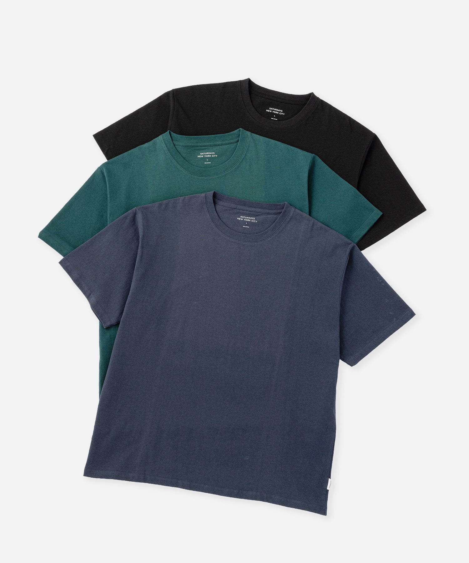 Saturdays NYC 3 Pack Assorted Tee in Assorted (Dark)