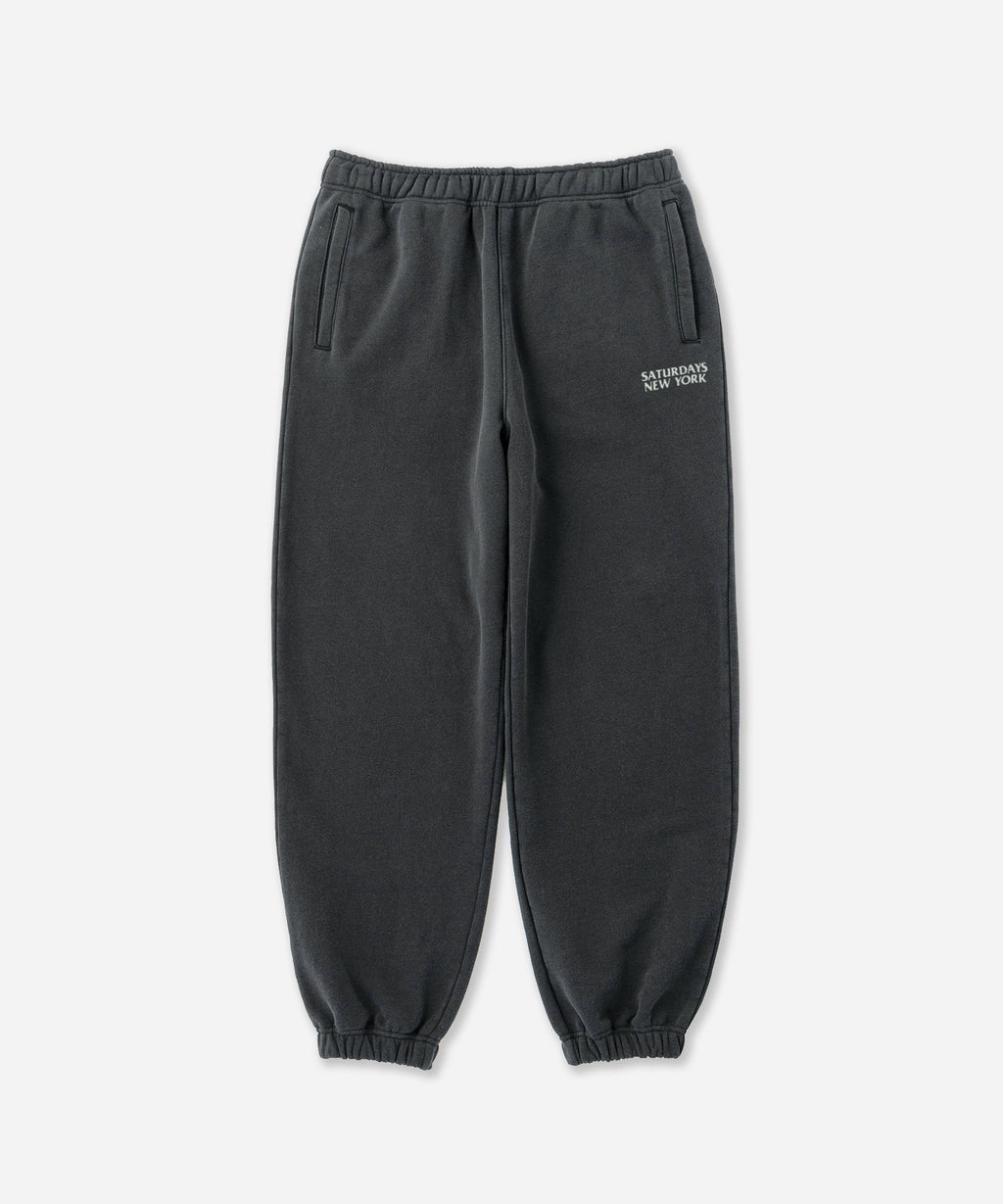 Saturdays NYC Abrams Ozone Washed Sweatpant in Fade Black