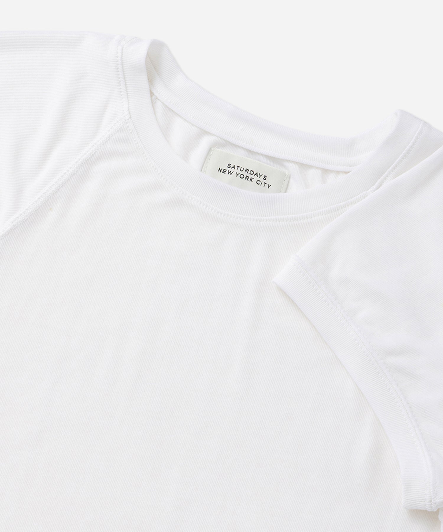 Saturdays NYC Bree Capped Sleeve Tee in White