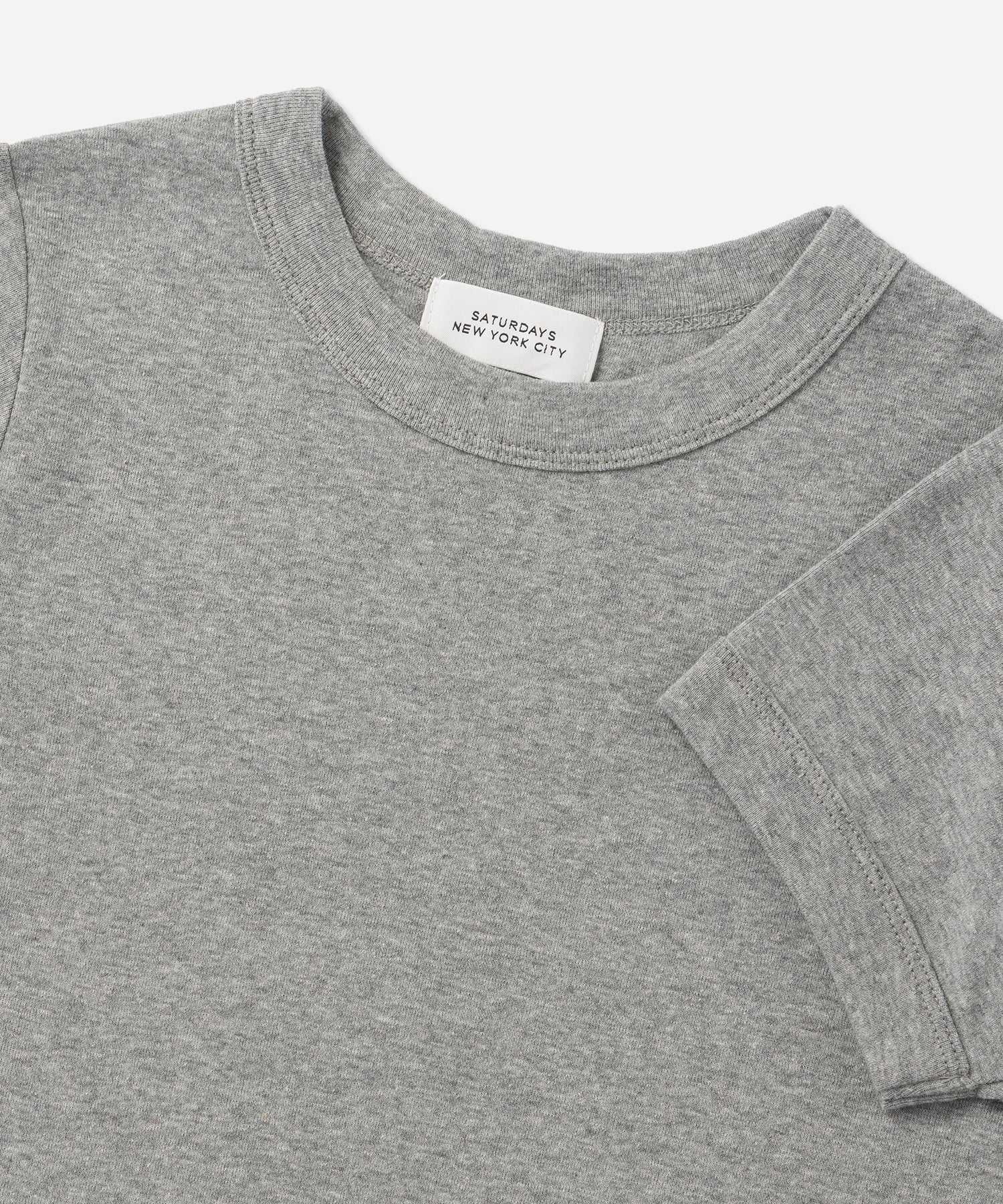 Saturdays NYC Naomi Ribbed Tee in Gray