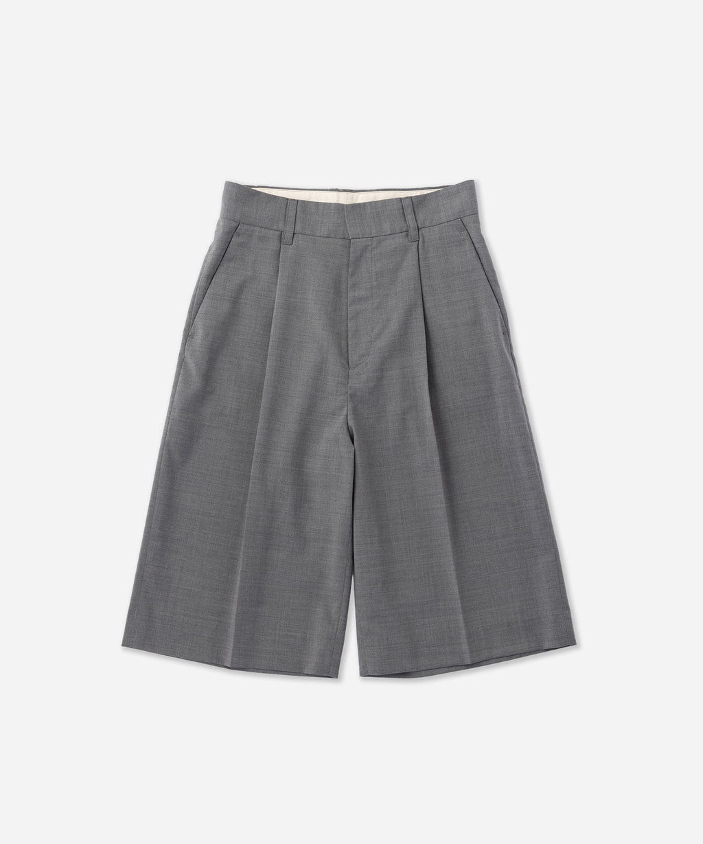 Saturdays NYC Kim Pleated Shorts in Gray