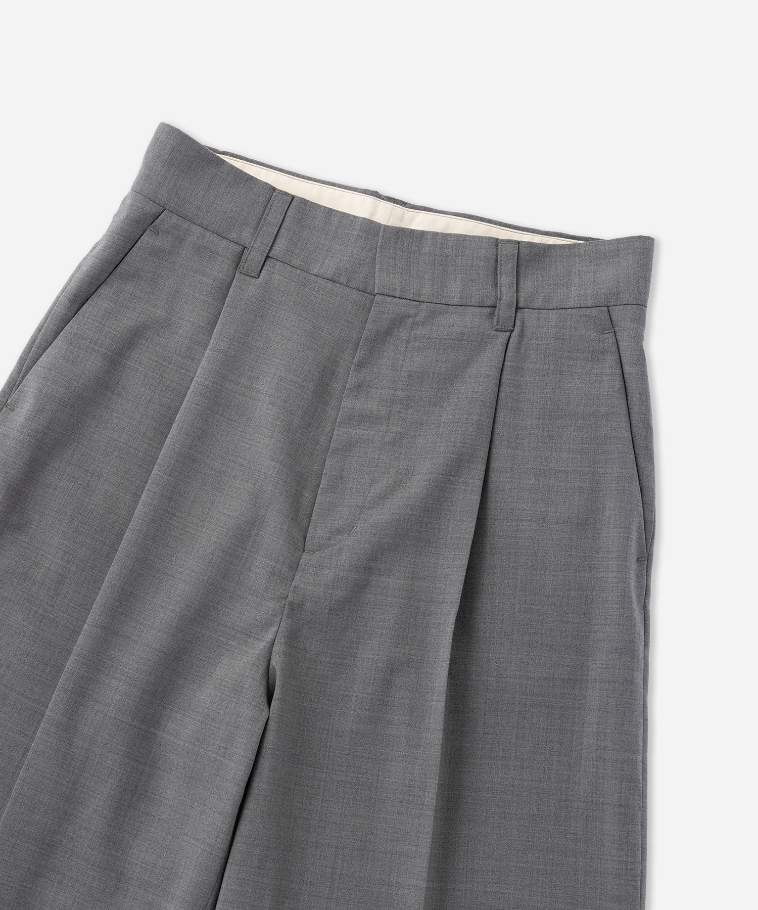 Saturdays NYC Kim Pleated Shorts in Gray
