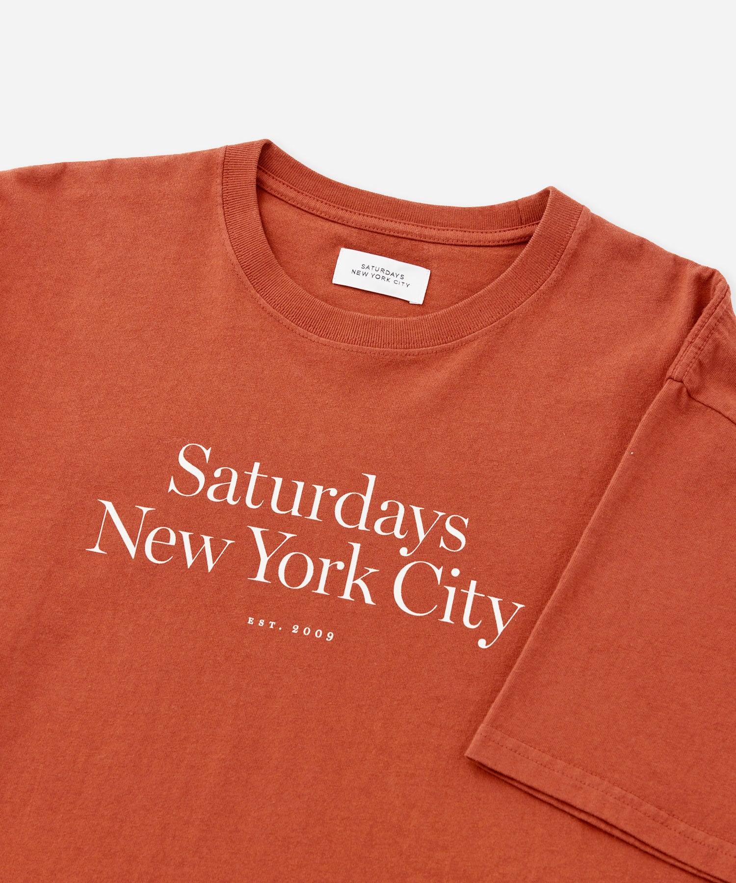 Saturdays NYC Miller Standard Short Sleeve Tee in Brick