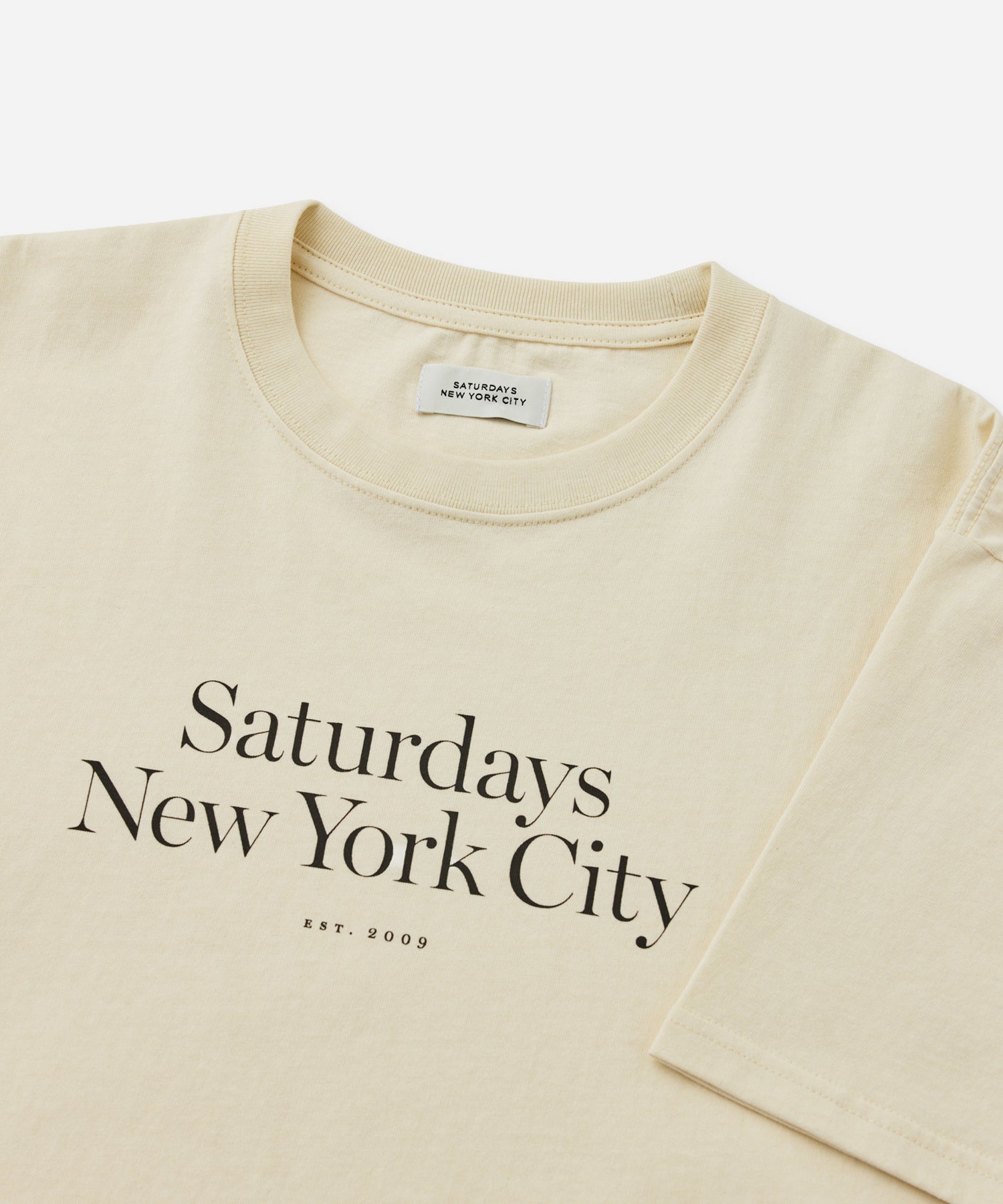 Saturdays NYC Miller Standard Short Sleeve Tee in Ivory