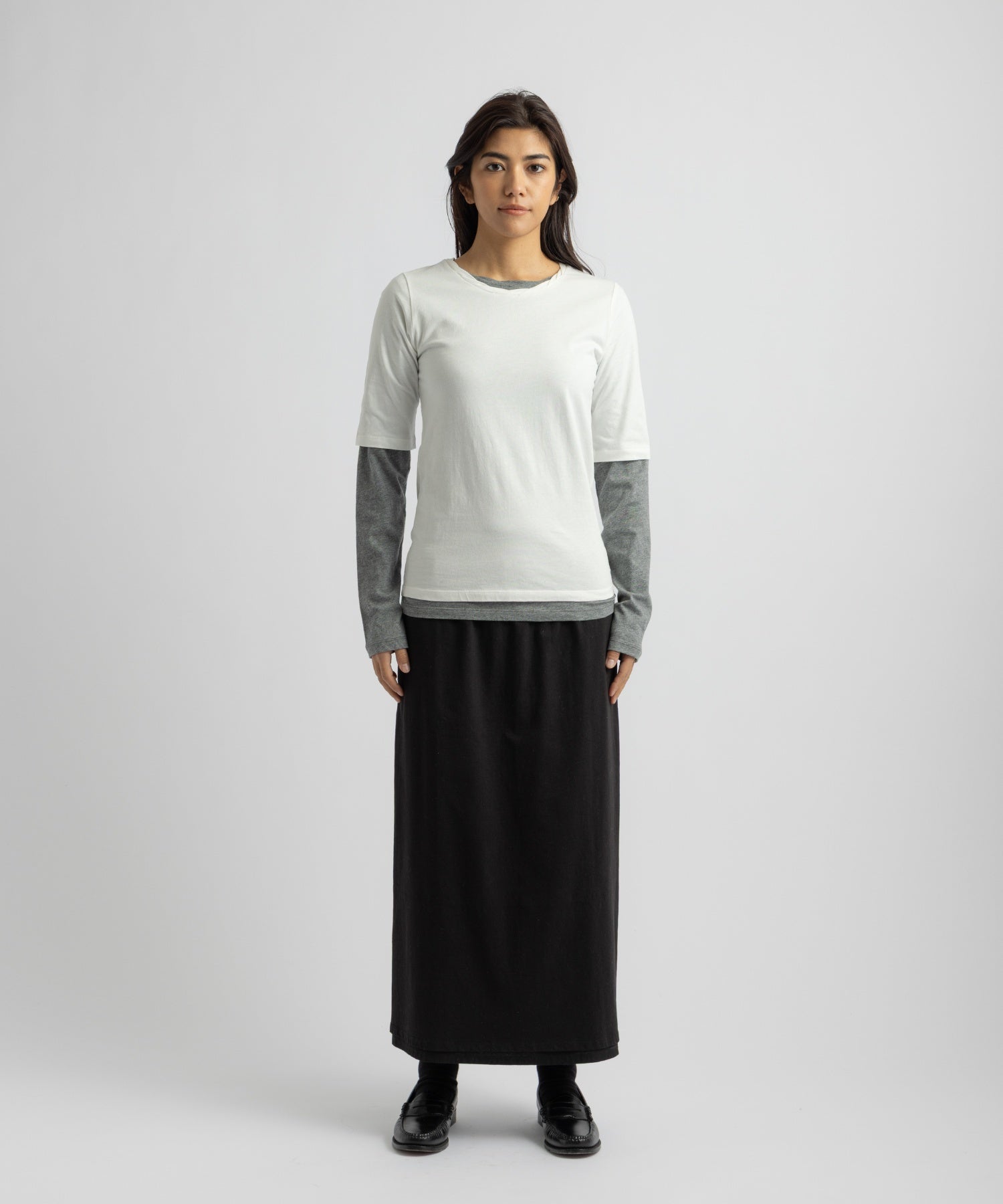 Saturdays NYC Drewe Multi Layer Top in Gray