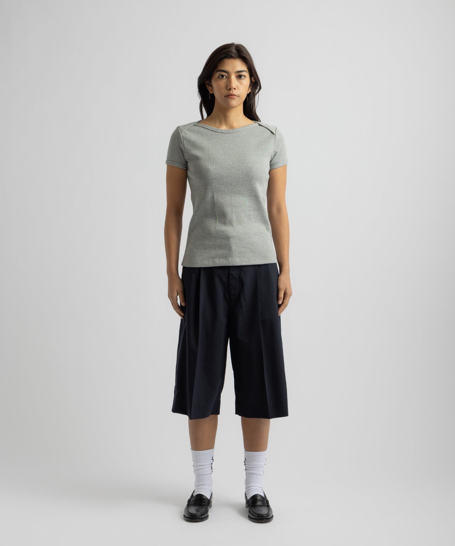 Saturdays NYC Nadia Ringer Top in Gray