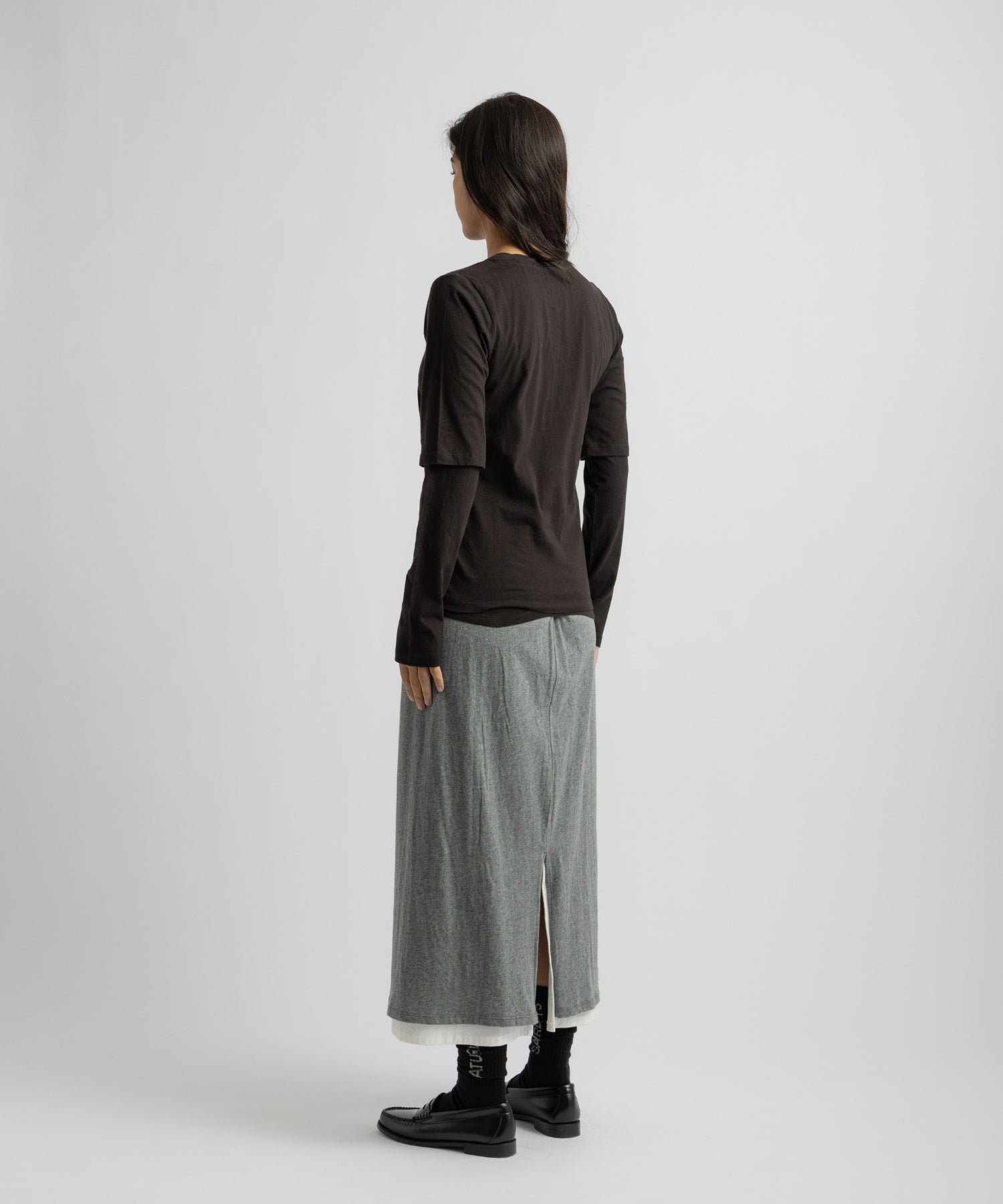 Saturdays NYC Drewe Multi Layer Top in Black