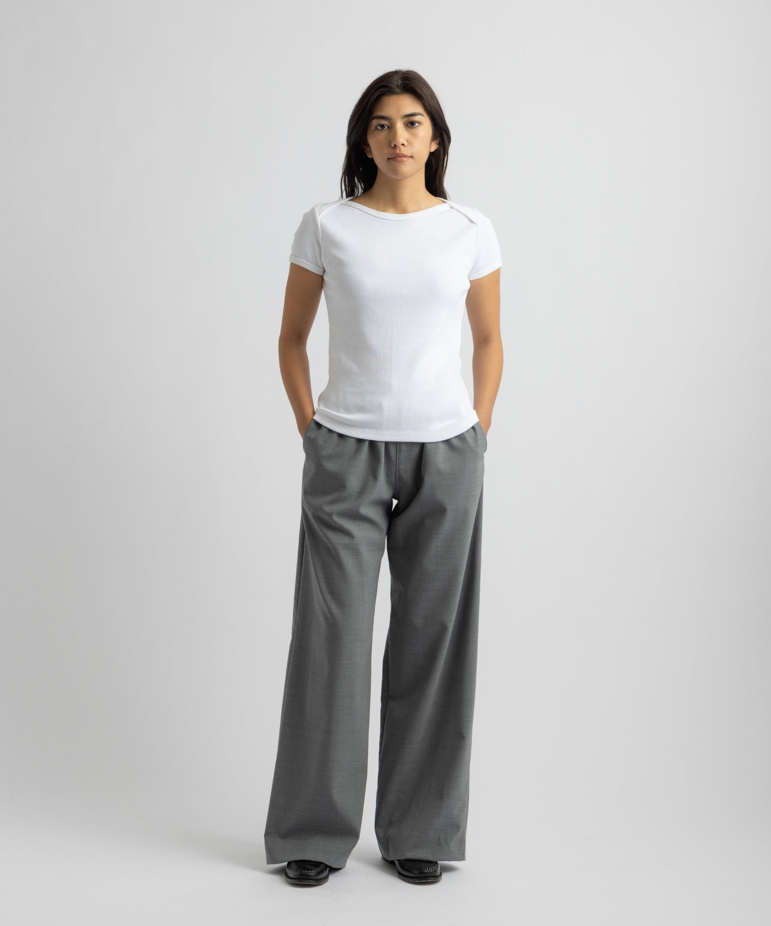 Saturdays NYC Nadia Ringer Top in White
