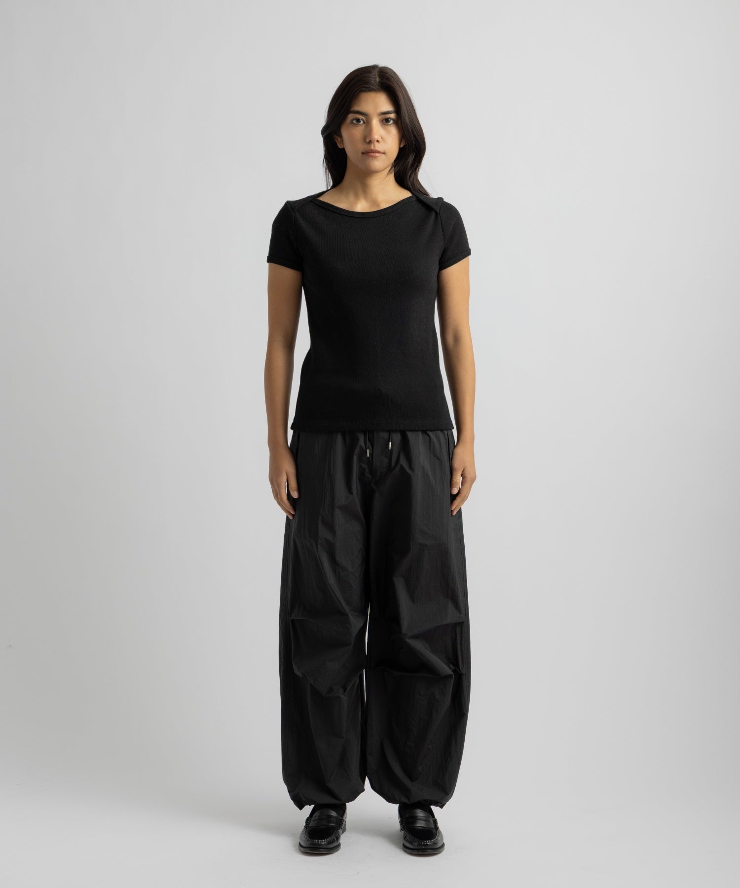 Saturdays NYC Nadia Ringer Top in Black