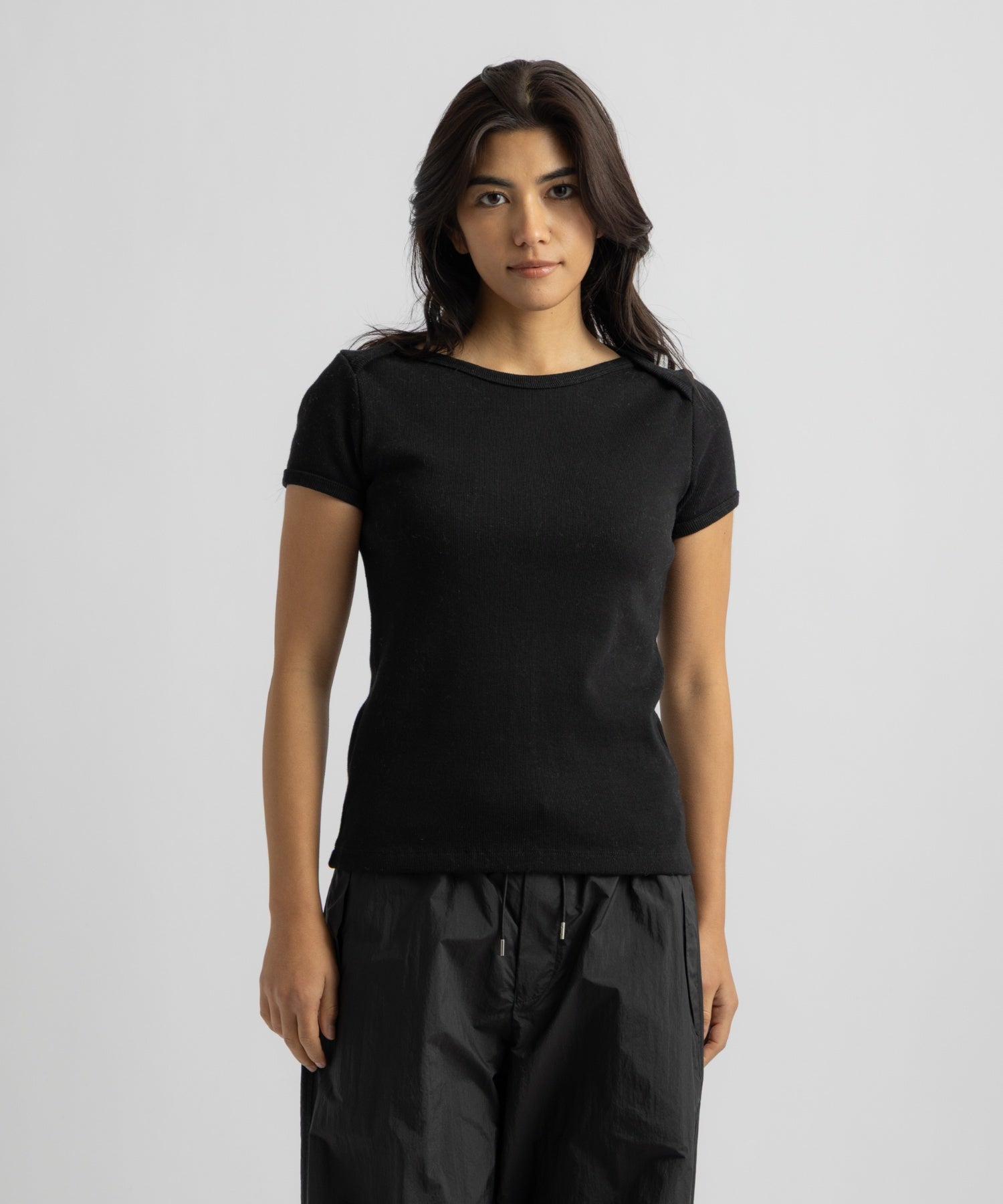Saturdays NYC Nadia Ringer Top in Black