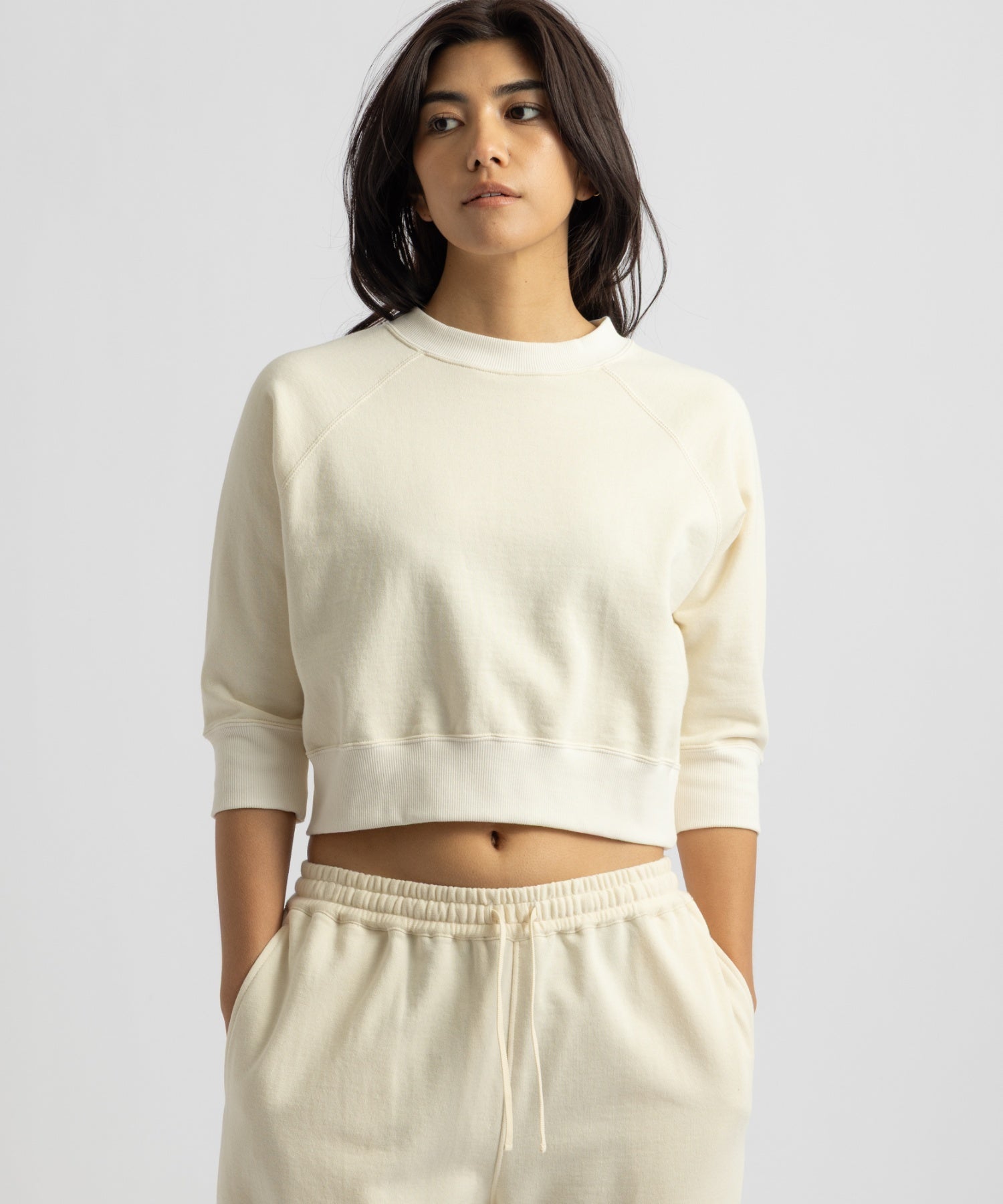 Saturdays NYC Sally Raglan Top in Off White