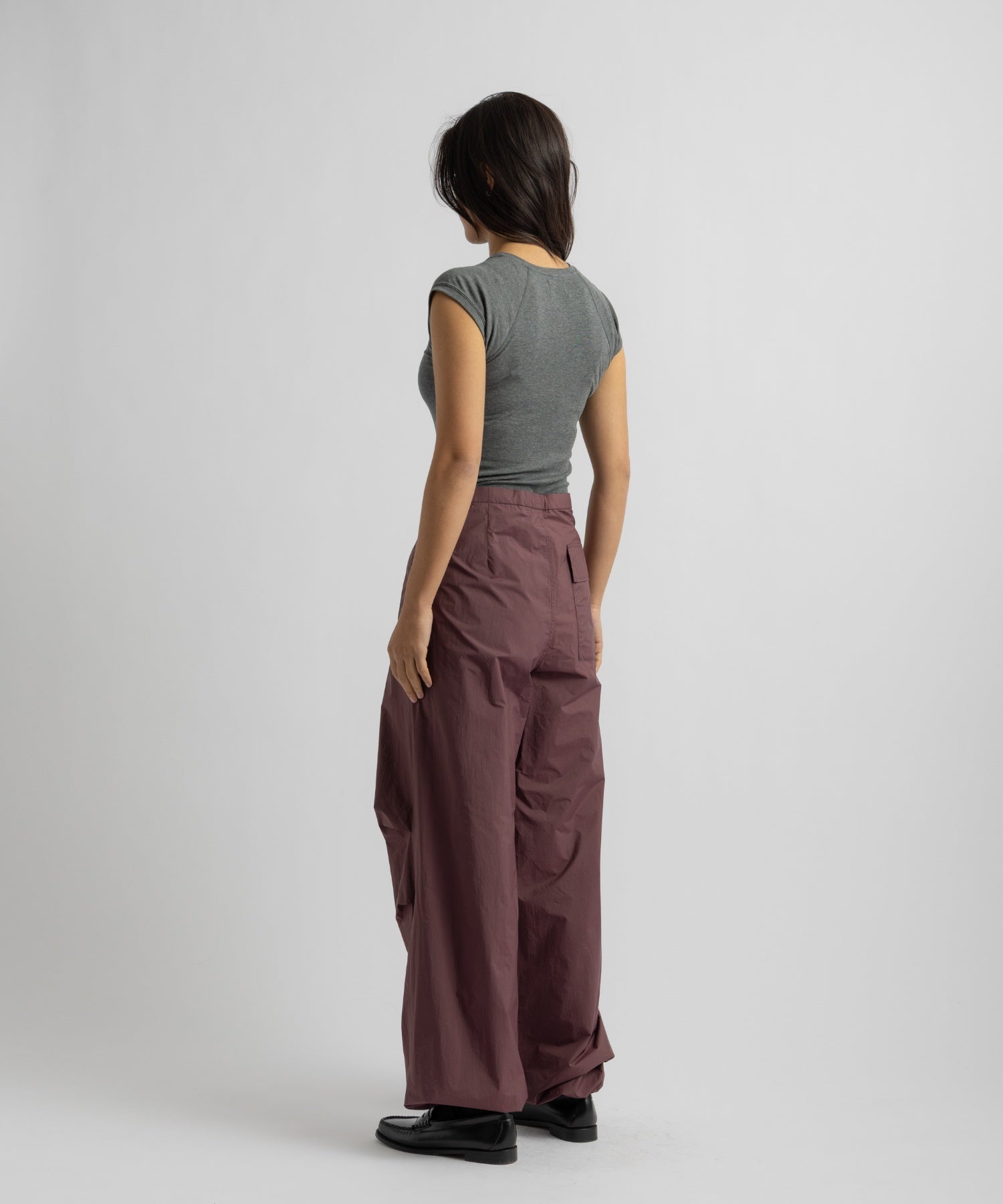 Saturdays NYC Bree Capped Sleeve Tee in Gray