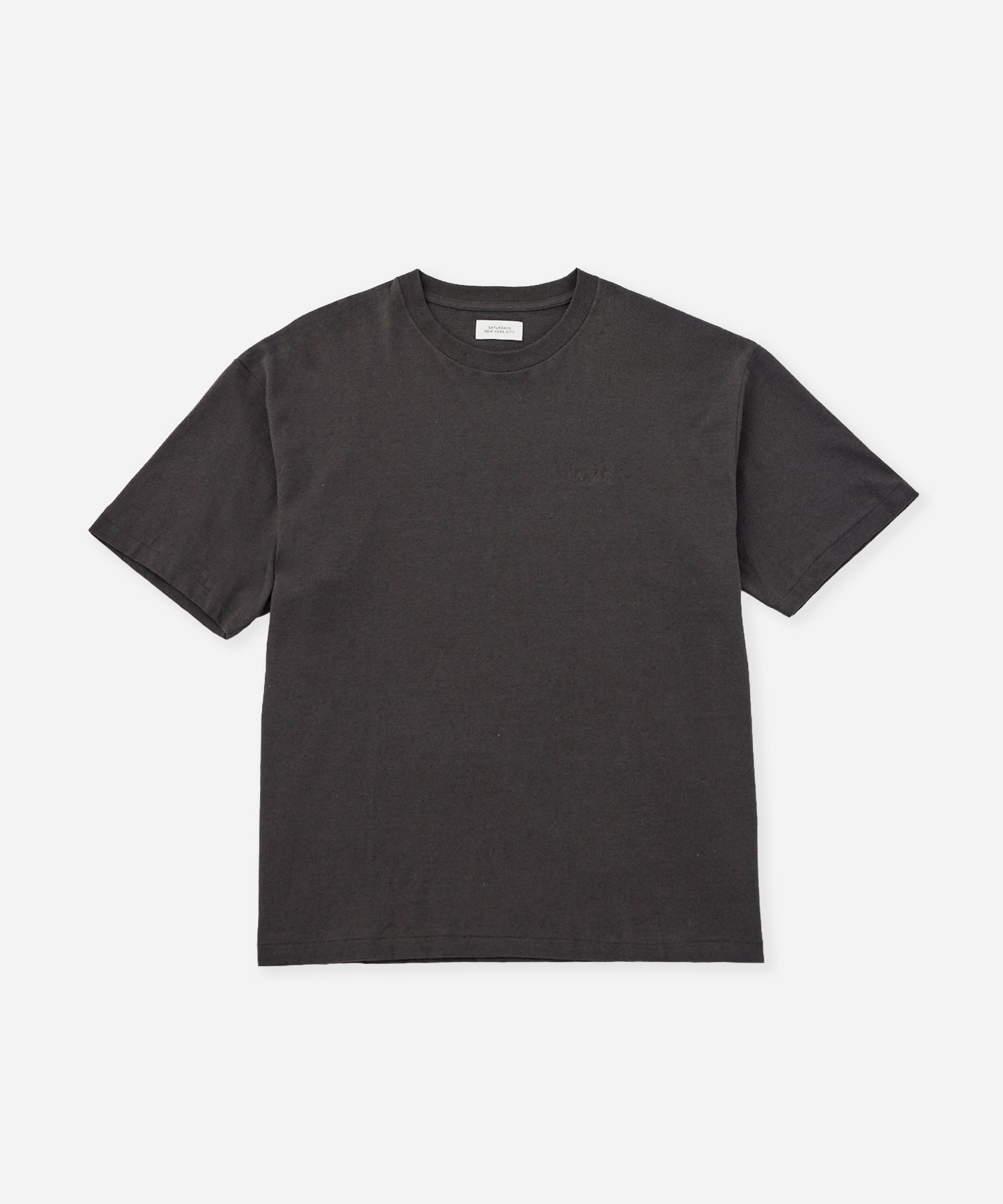 Saturdays NYC Hemp S.NYC Short Sleeve Tee in Charcoal
