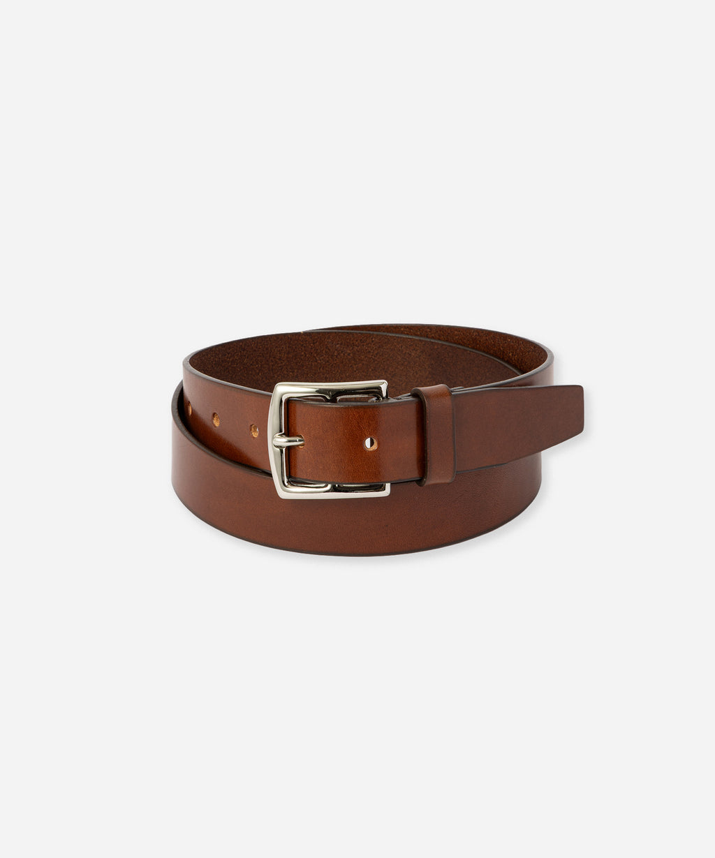 Saturdays NYC Genuine Leather Belt in Dark Brown