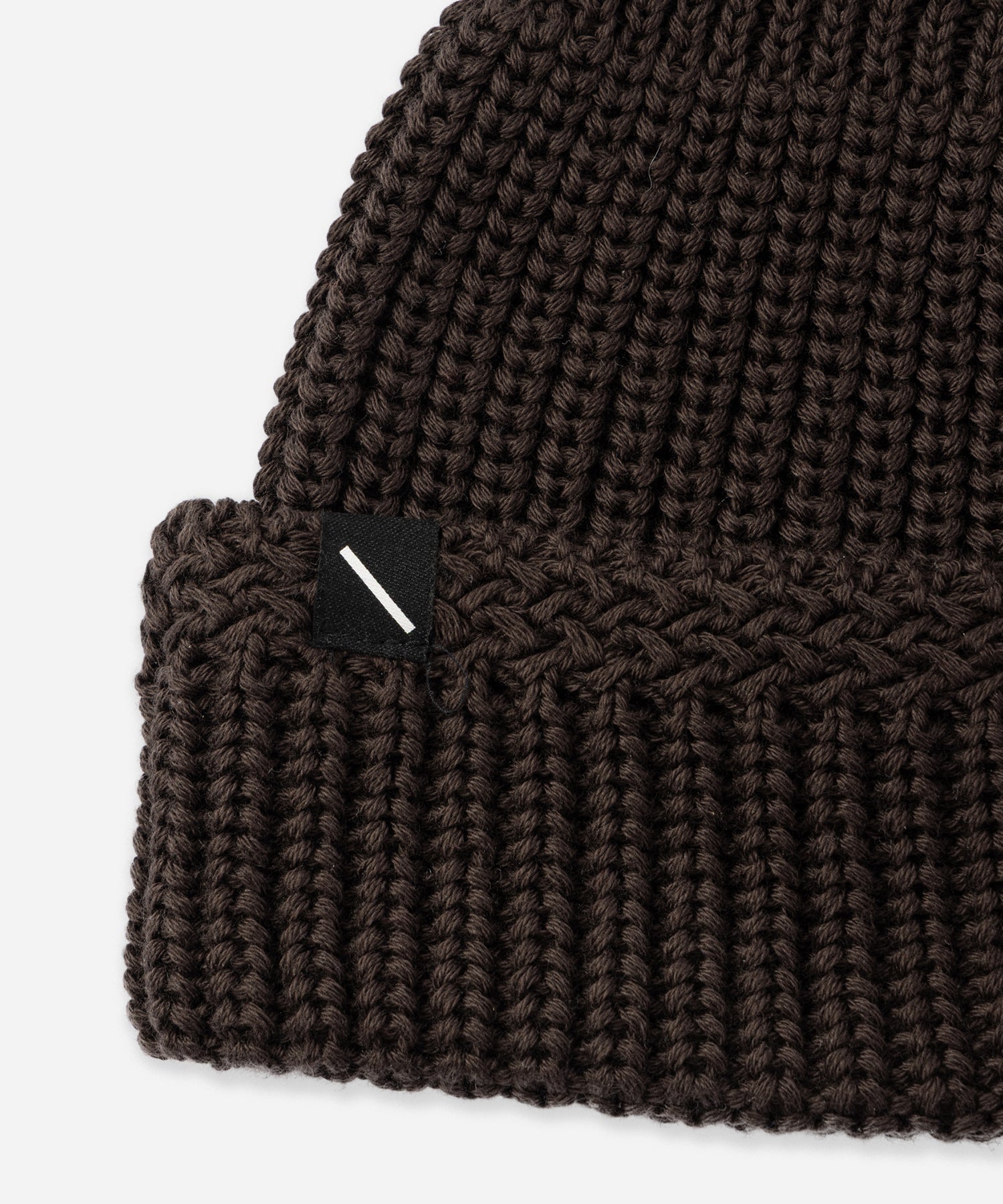 Saturdays NYC Rib Beanie in Dark Brown