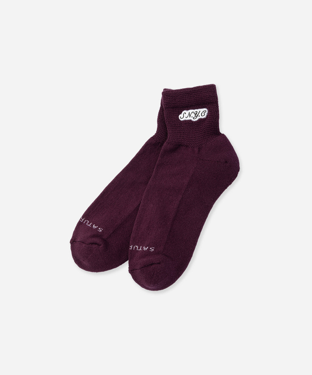 Saturdays NYC S.NYC Quarter Sock in Wine