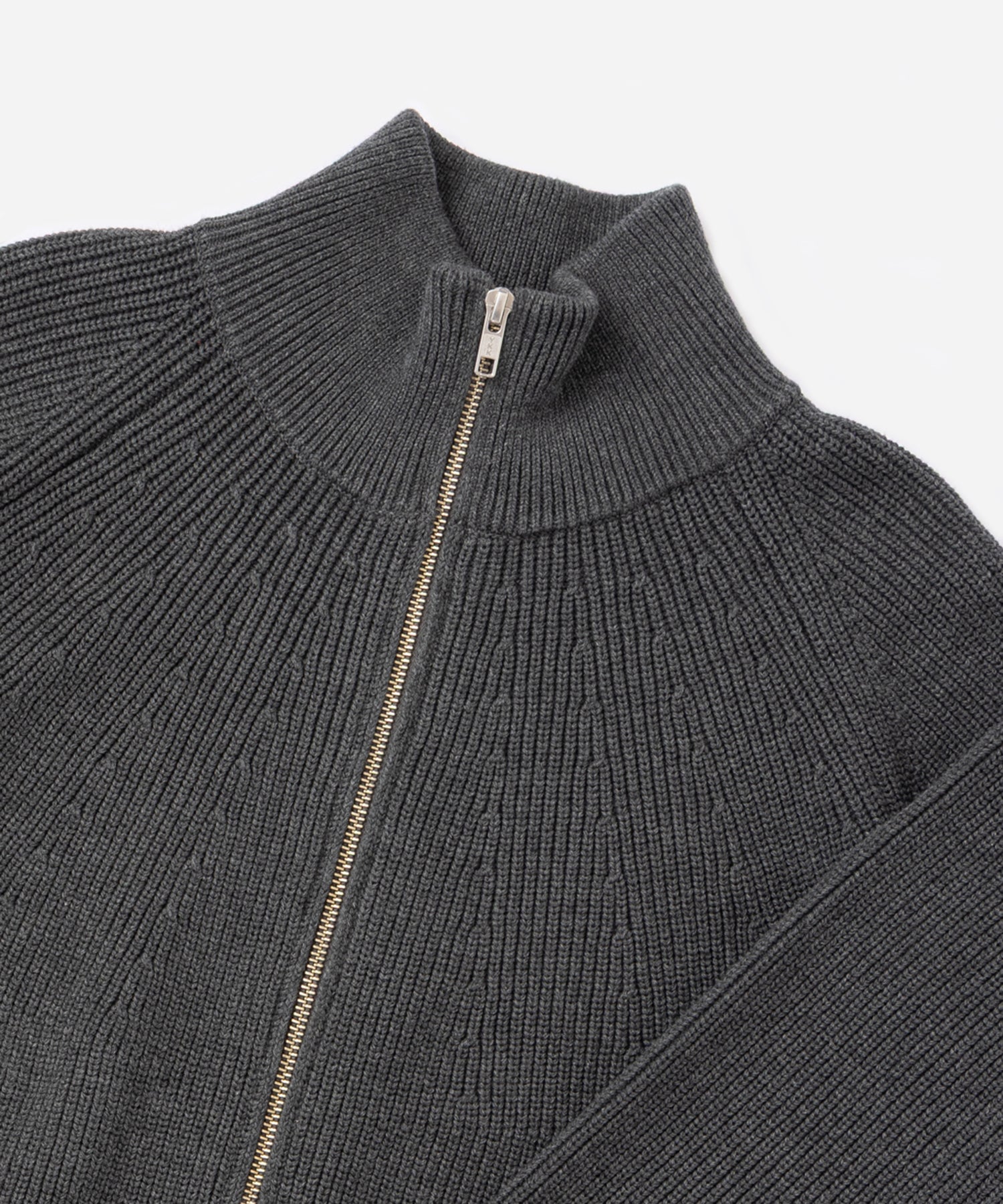 Saturdays NYC Henderson Zip Thru Knit in Gray