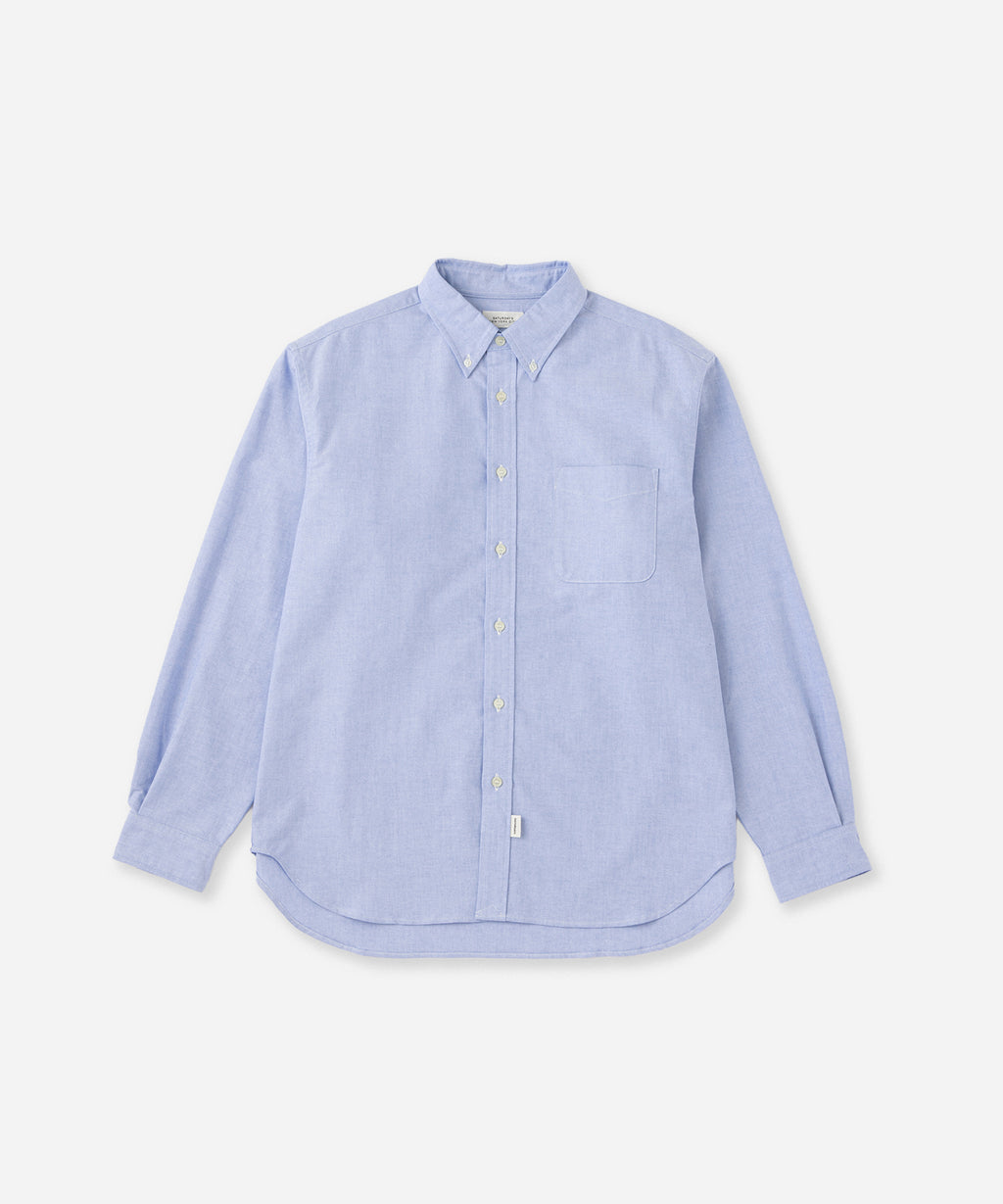 Saturdays NYC New Crosby Oxford Shirt in Light Blue