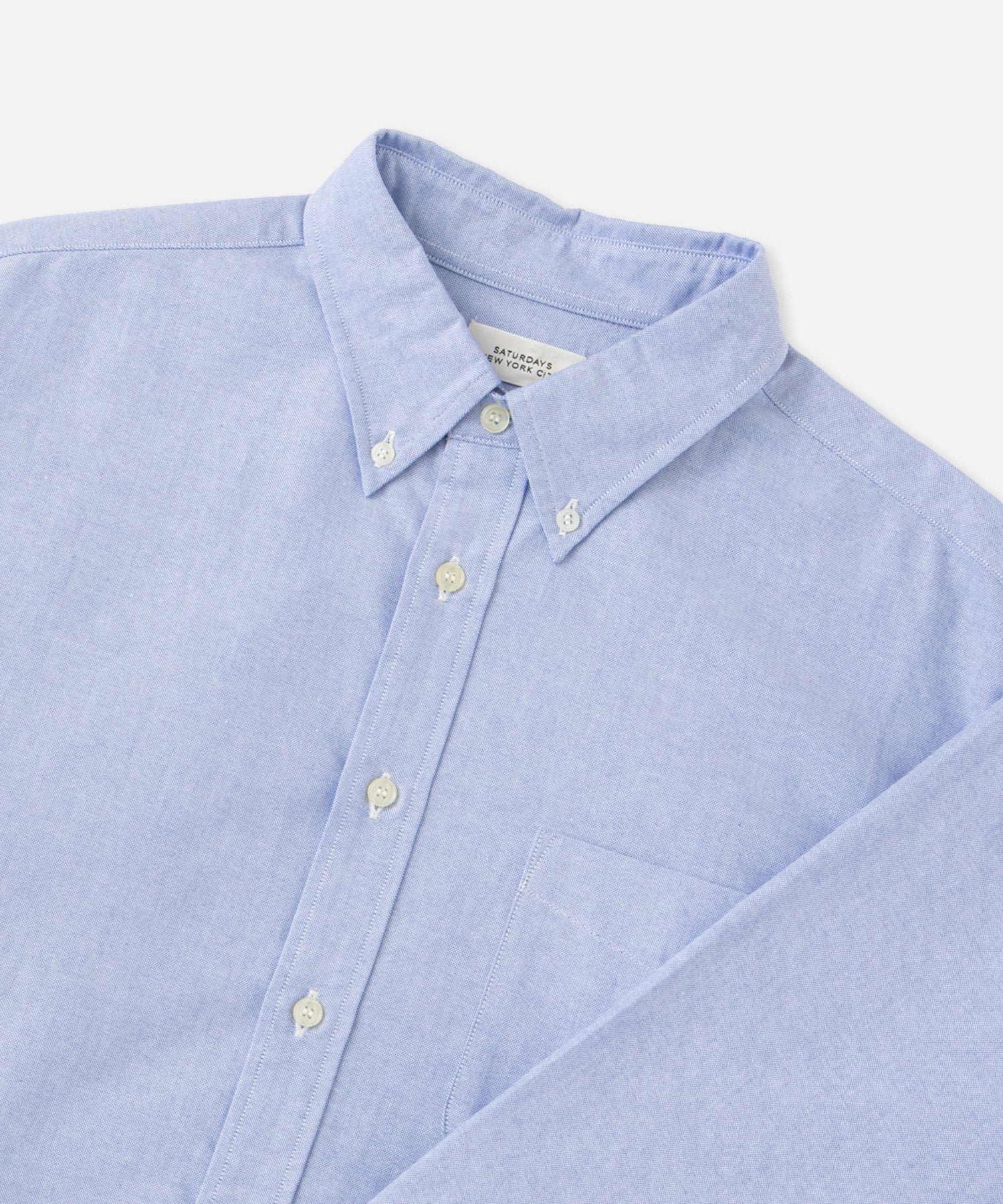 Saturdays NYC New Crosby Oxford Shirt in Light Blue