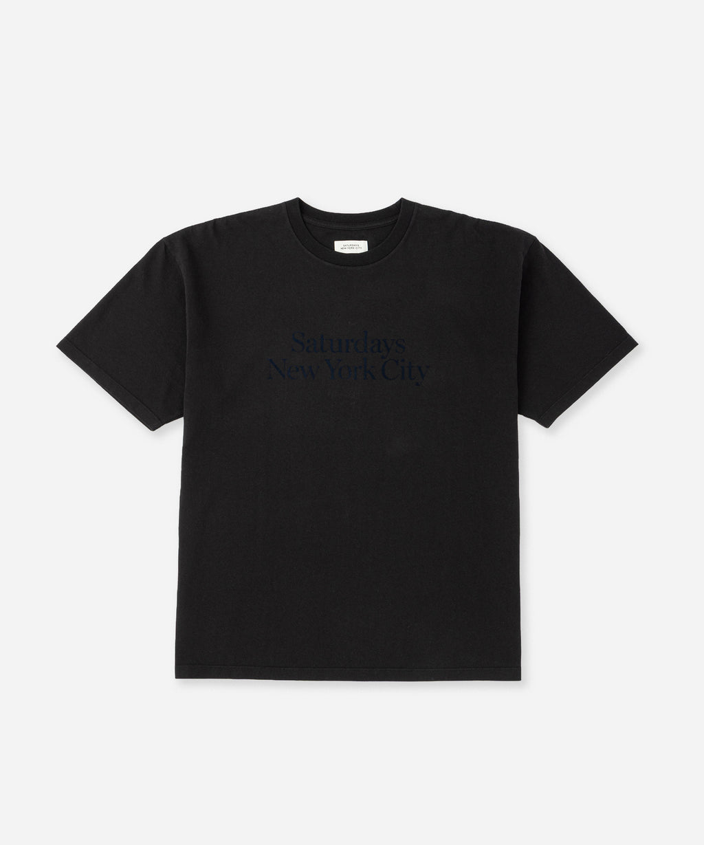 Saturdays NYC Miller Standard Short Sleeve Tee in Black
