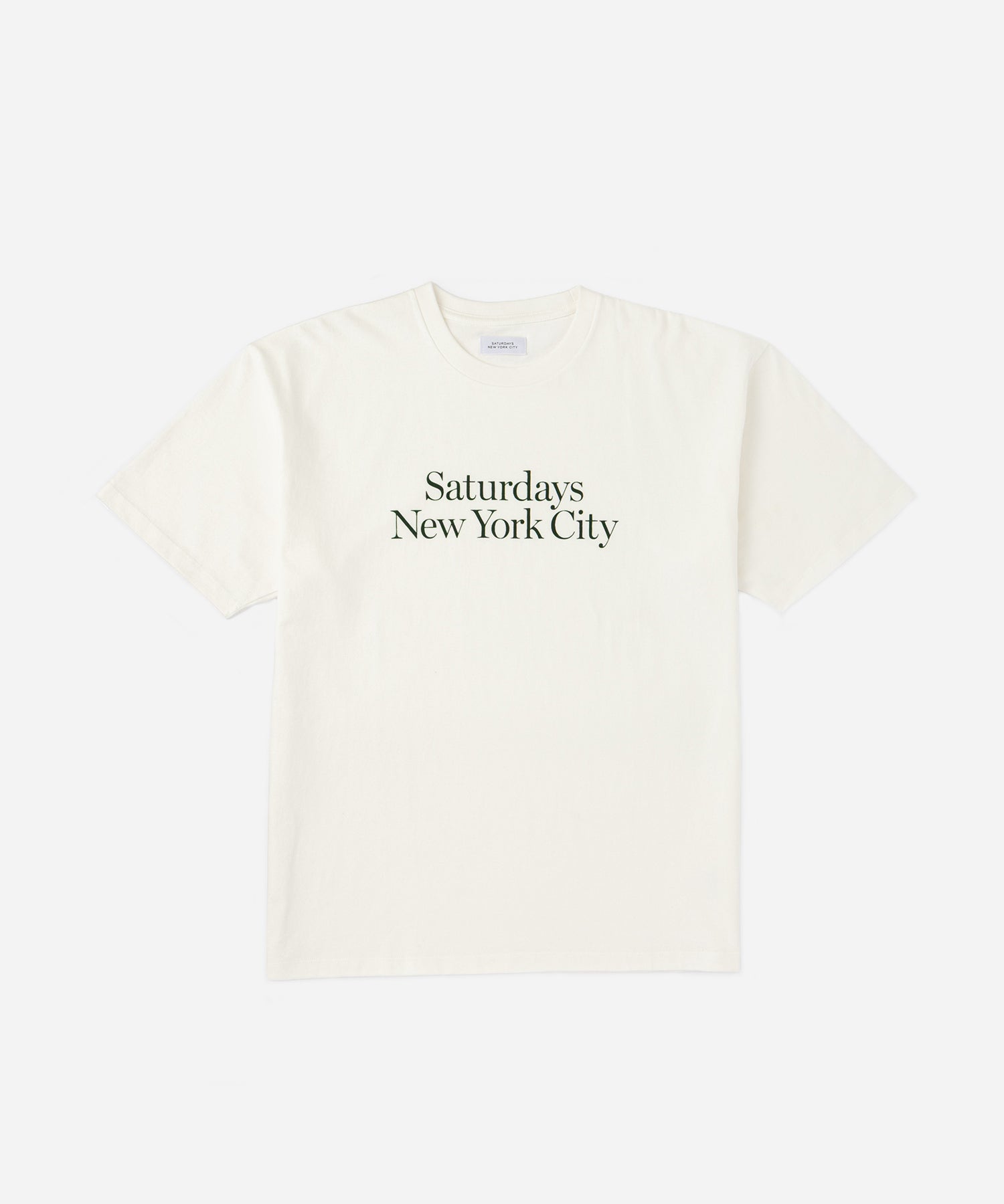 Saturdays NYC Miller Standard Short Sleeve Tee in Off White