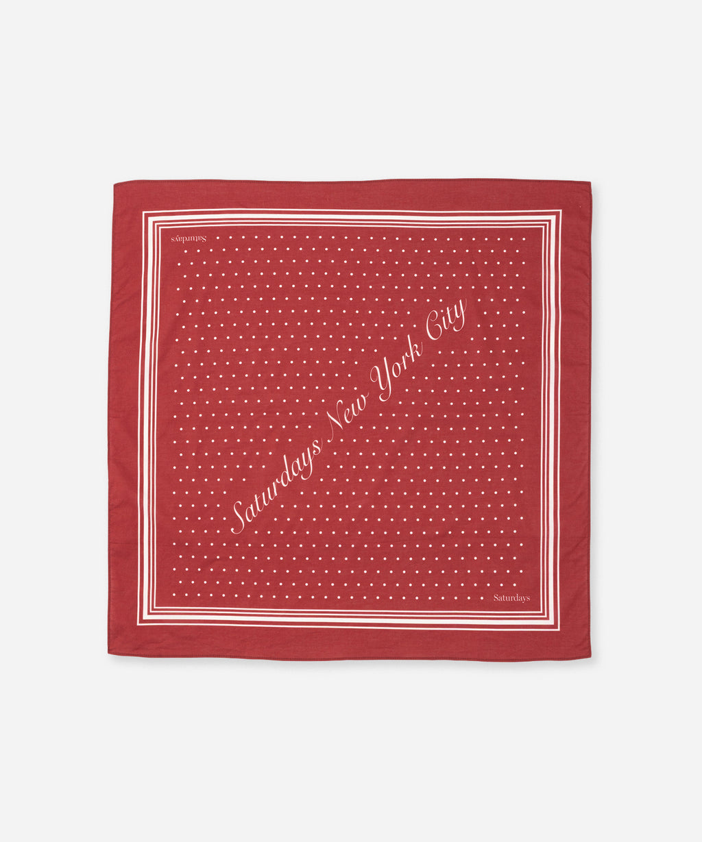 Saturdays NYC SNYC Bandana in Wine