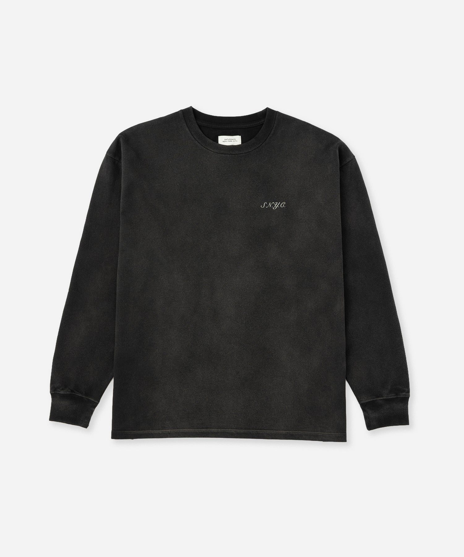 Saturdays NYC S.NYC Terry Long Sleeve Sweatshirt in Charcoal