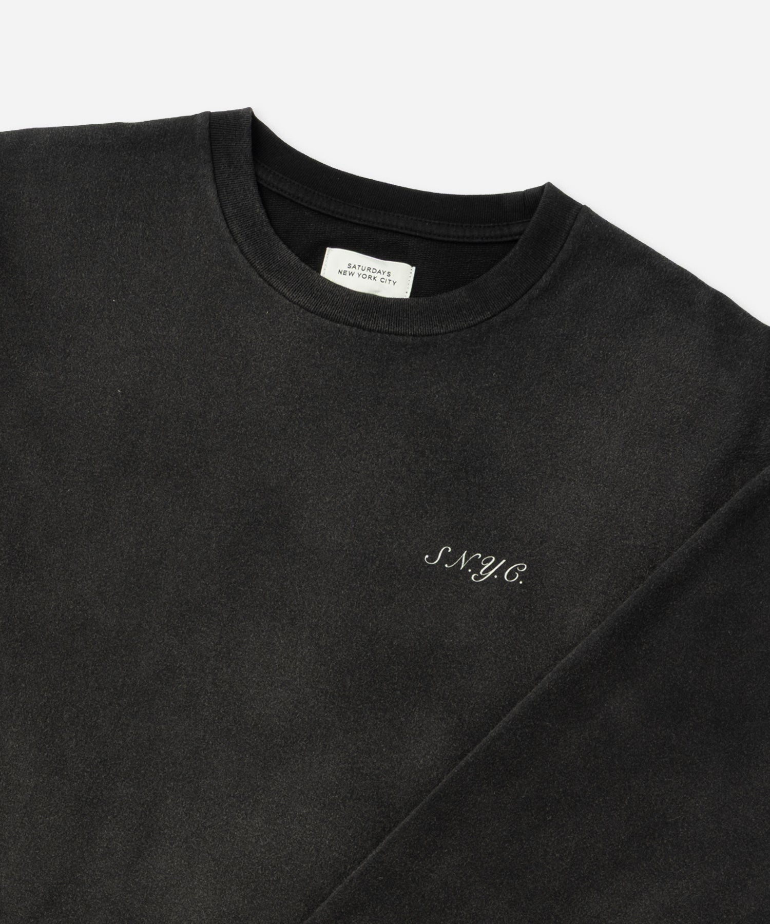 Saturdays NYC S.NYC Terry Long Sleeve Sweatshirt in Charcoal