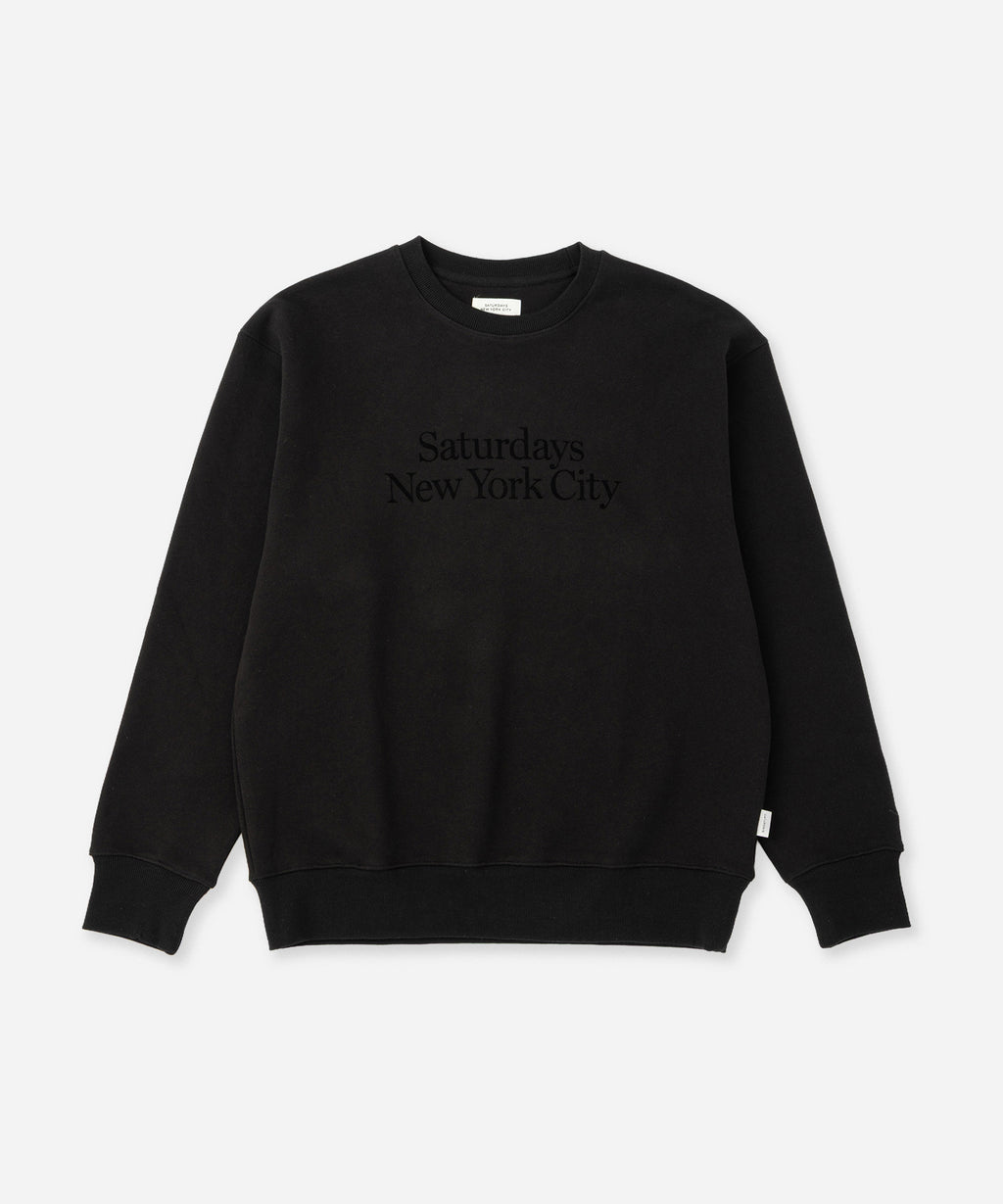 Saturdays NYC Bowery Miller Standard Sweatshirt in Black