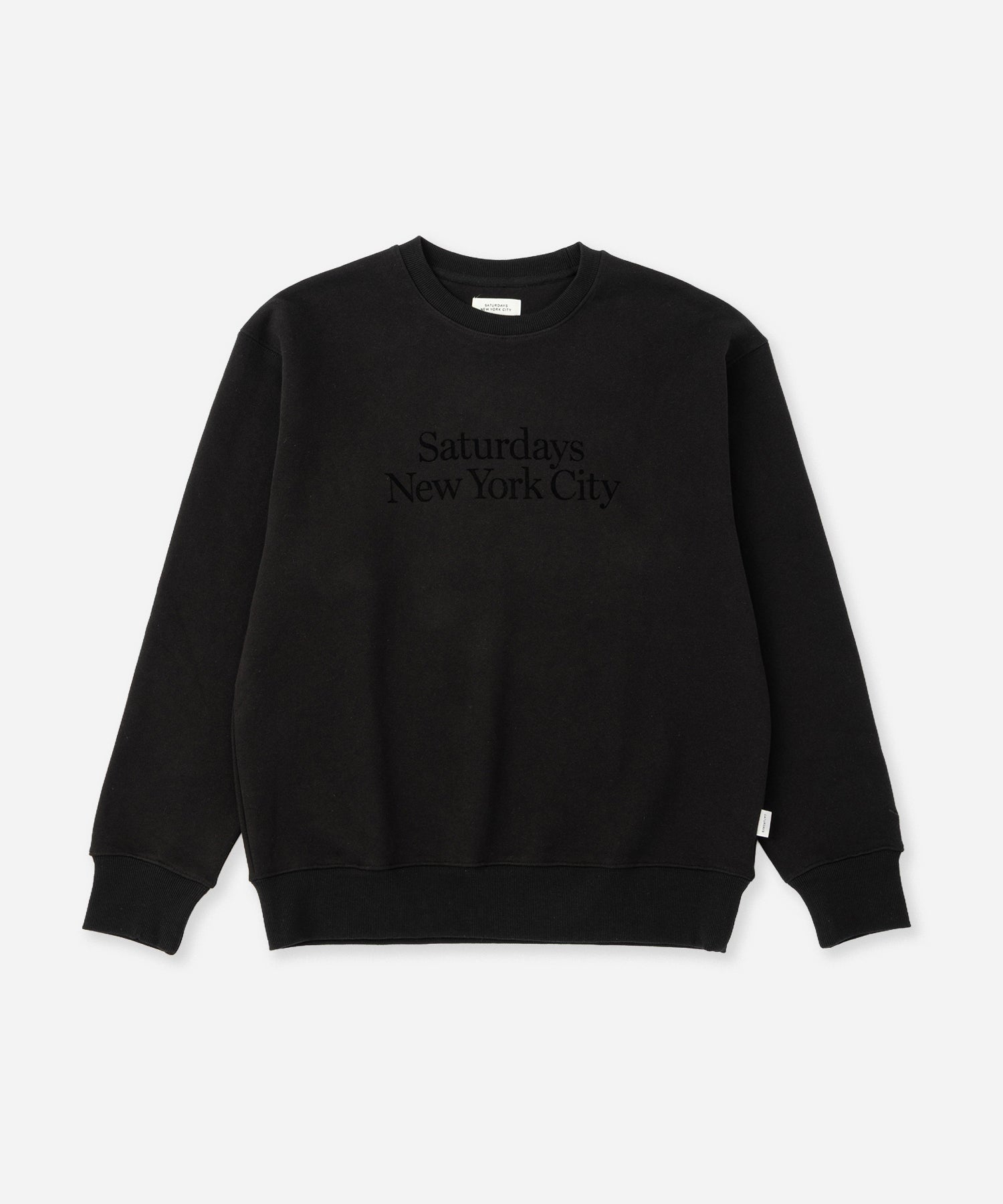 Saturdays NYC Bowery Miller Standard Sweatshirt in Black