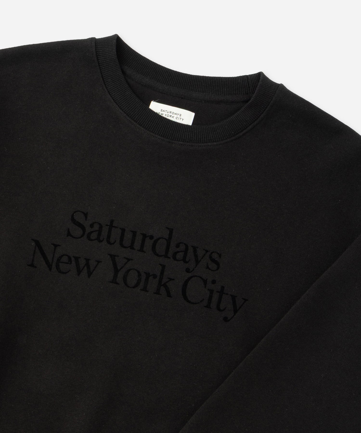 Saturdays NYC Bowery Miller Standard Sweatshirt in Black
