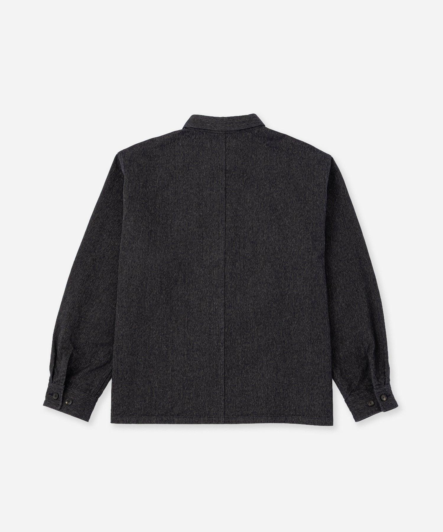 Saturdays NYC Magnus Melange Work Shirt in Navy
