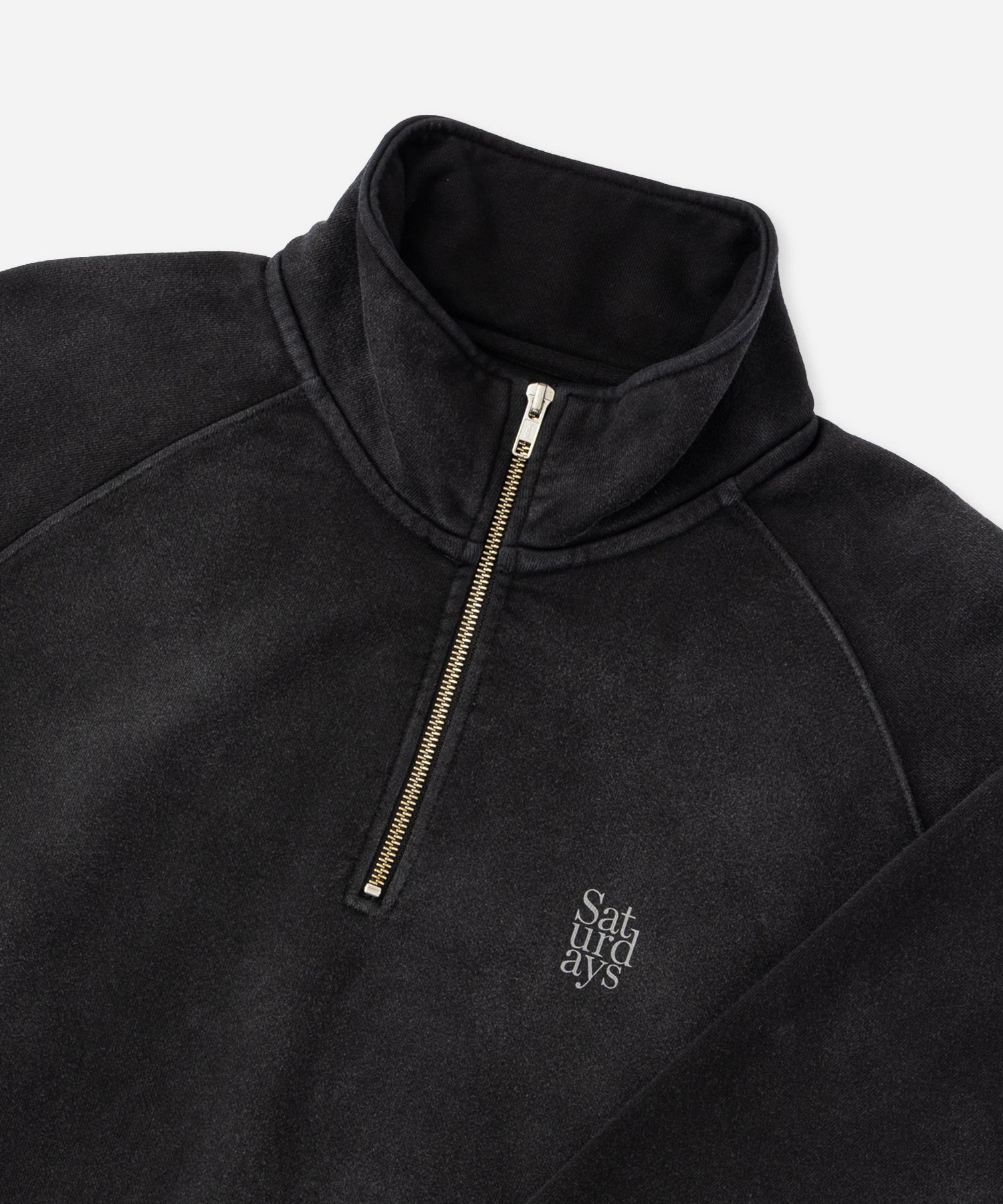 Saturdays NYC K.K Pullover Sweatshirt in Fade Black