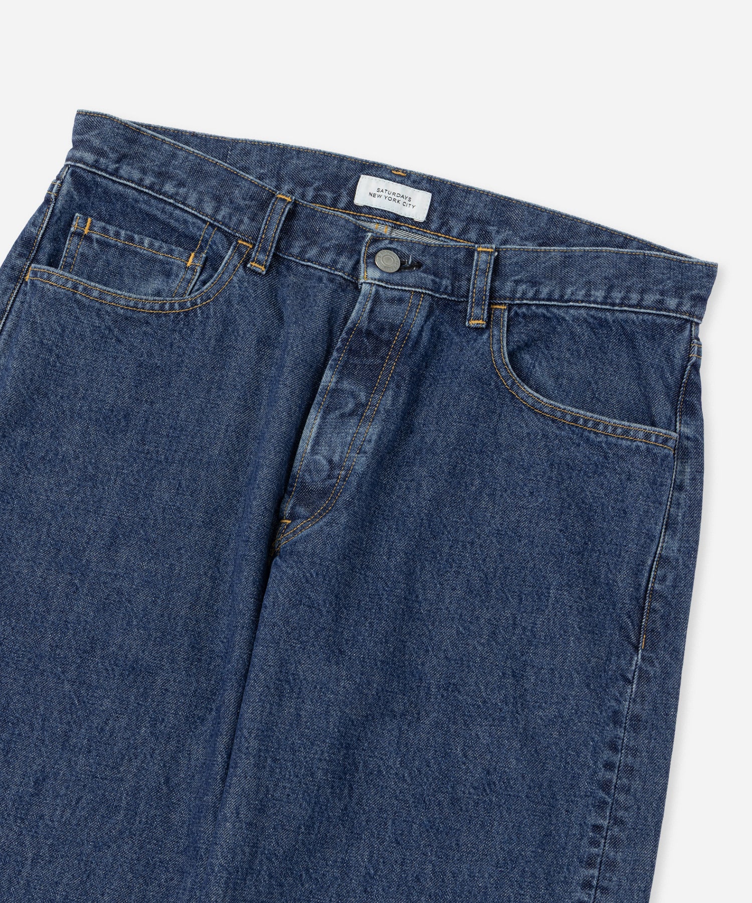 Saturdays NYC Tobias Straight Denim Pant in Blue
