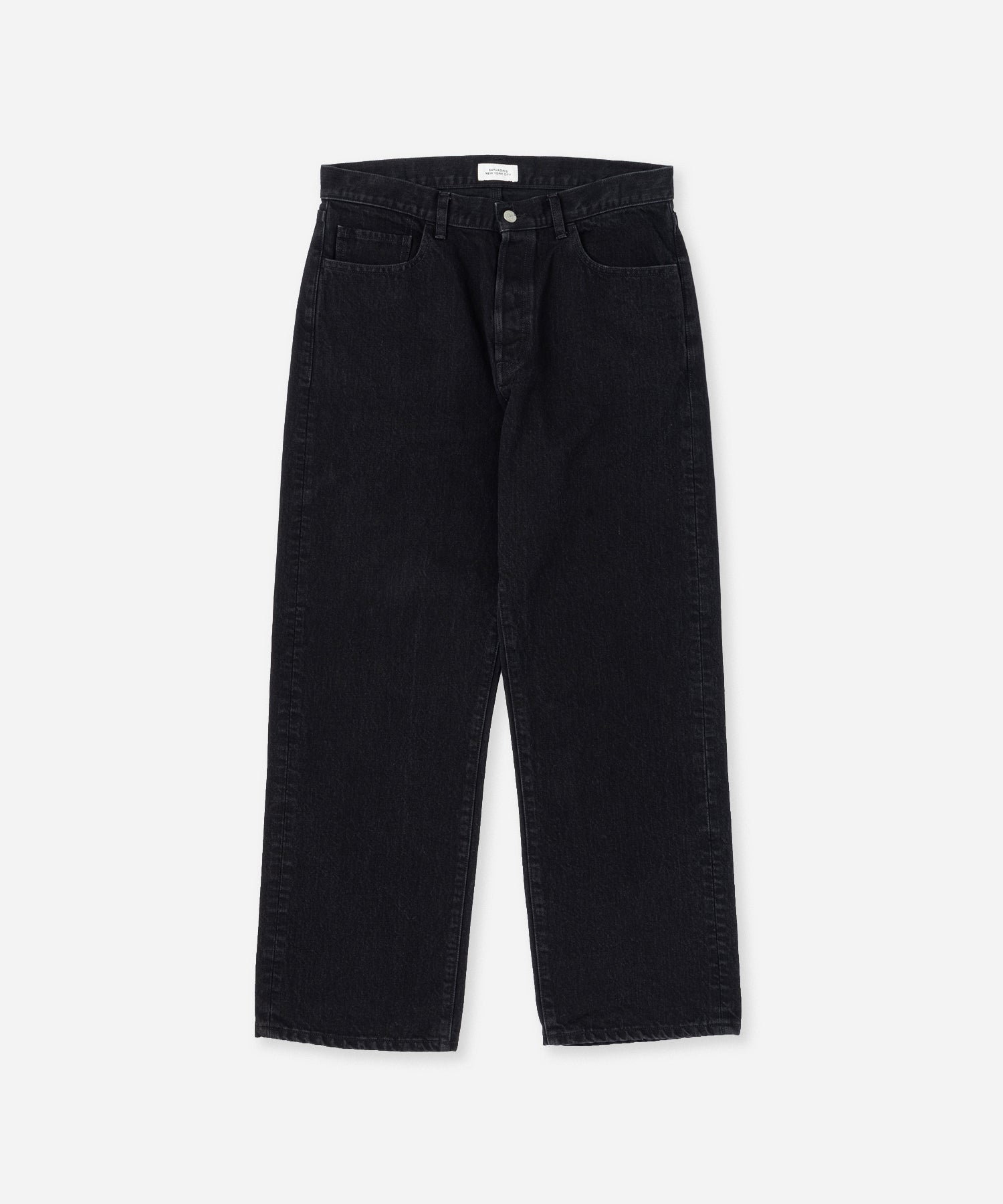 Saturdays NYC Tobias Straight Denim Pant in Black