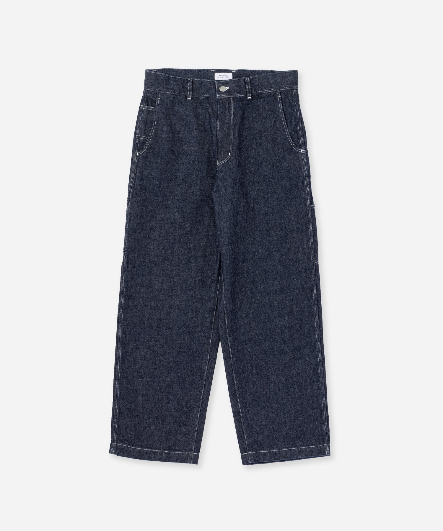 Saturdays NYC Morris Wide Denim Pants in Navy