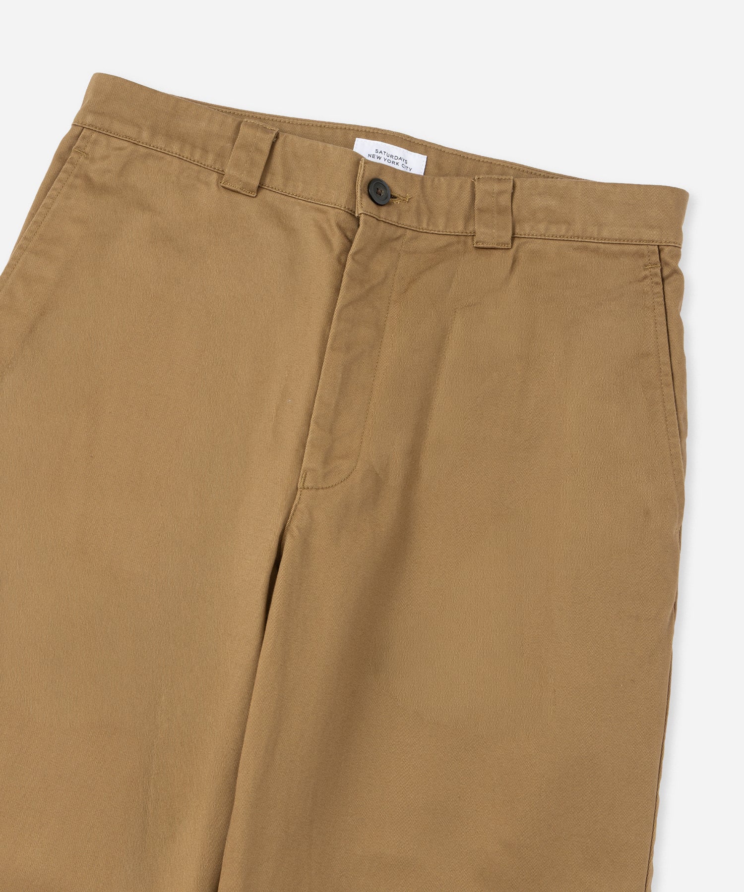 Saturdays NYC Ross Wide Chino Pant in Camel