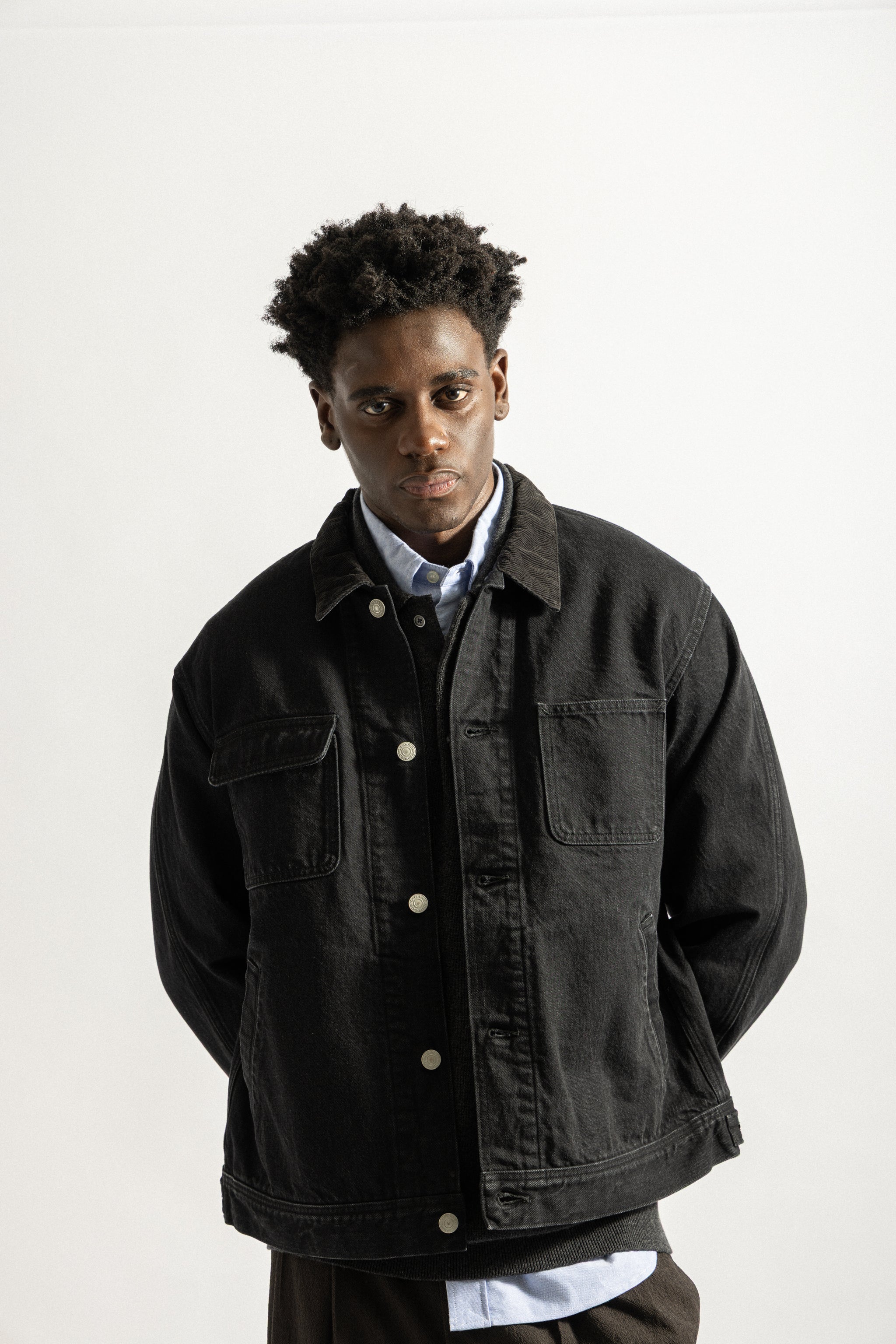 Saturdays NYC Antoine Coverall Jacket in Black