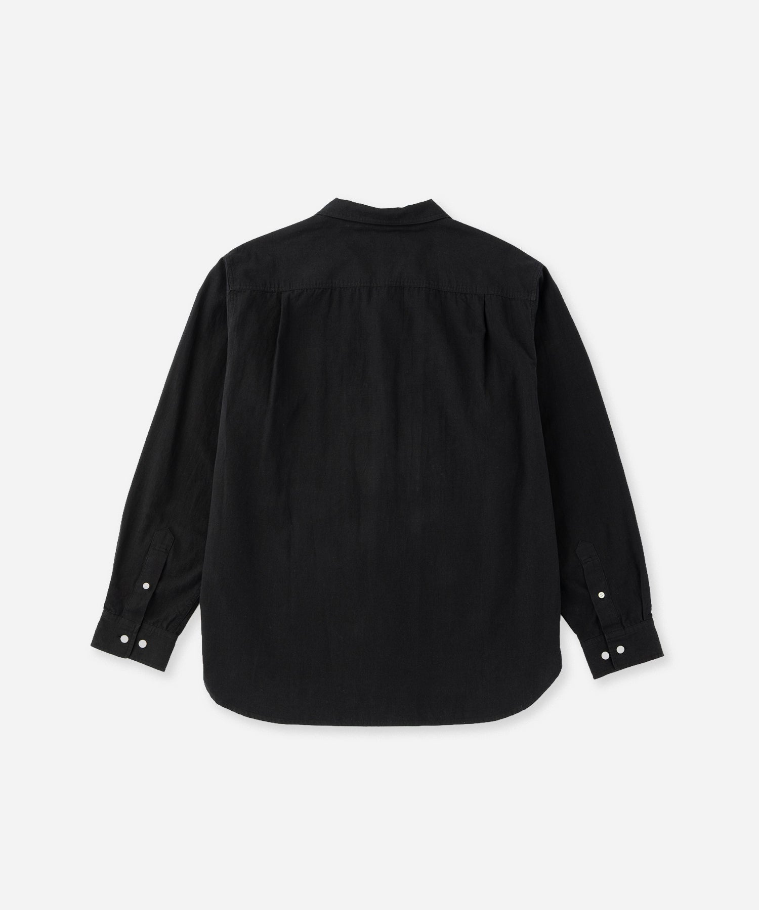Saturdays NYC Hanley Chambray Melange Shirt in Black