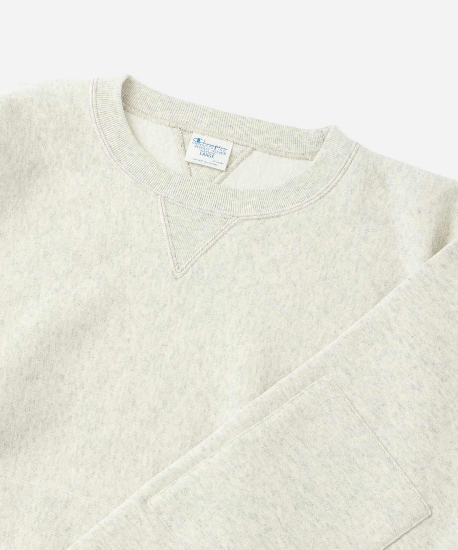 Champion for Saturdays Crewneck Sweatshirt in Oatmeal