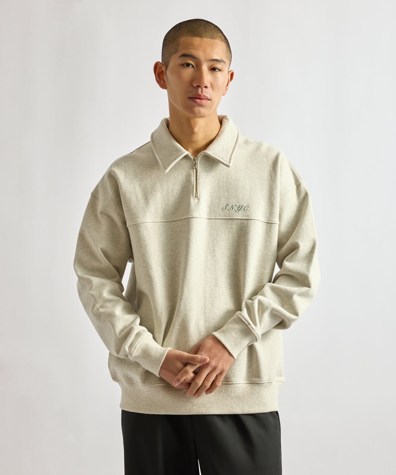 Mott Relaxed Quarter Zip Sweatshirt