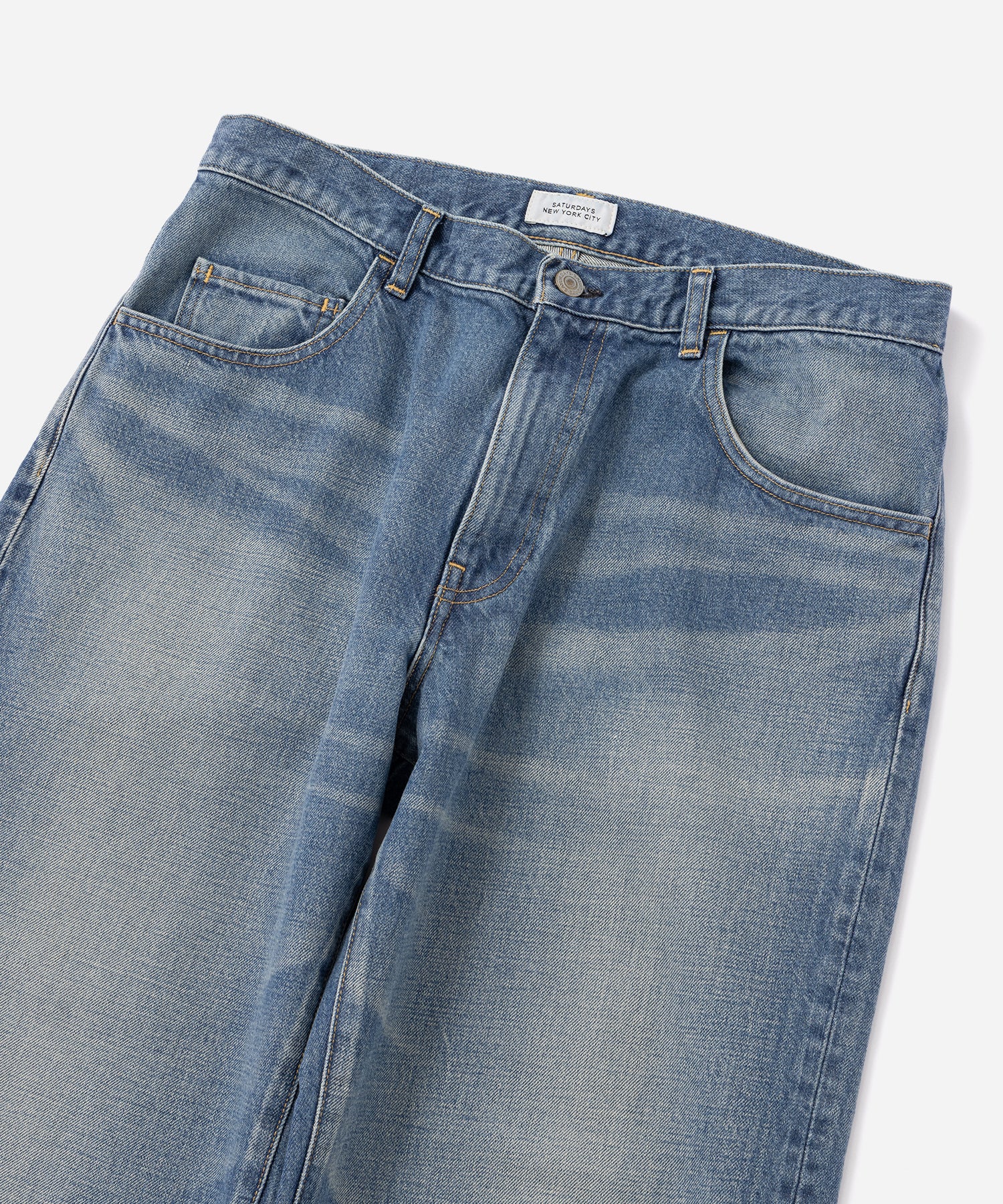 Takeru Relaxed Washed Denim Pant