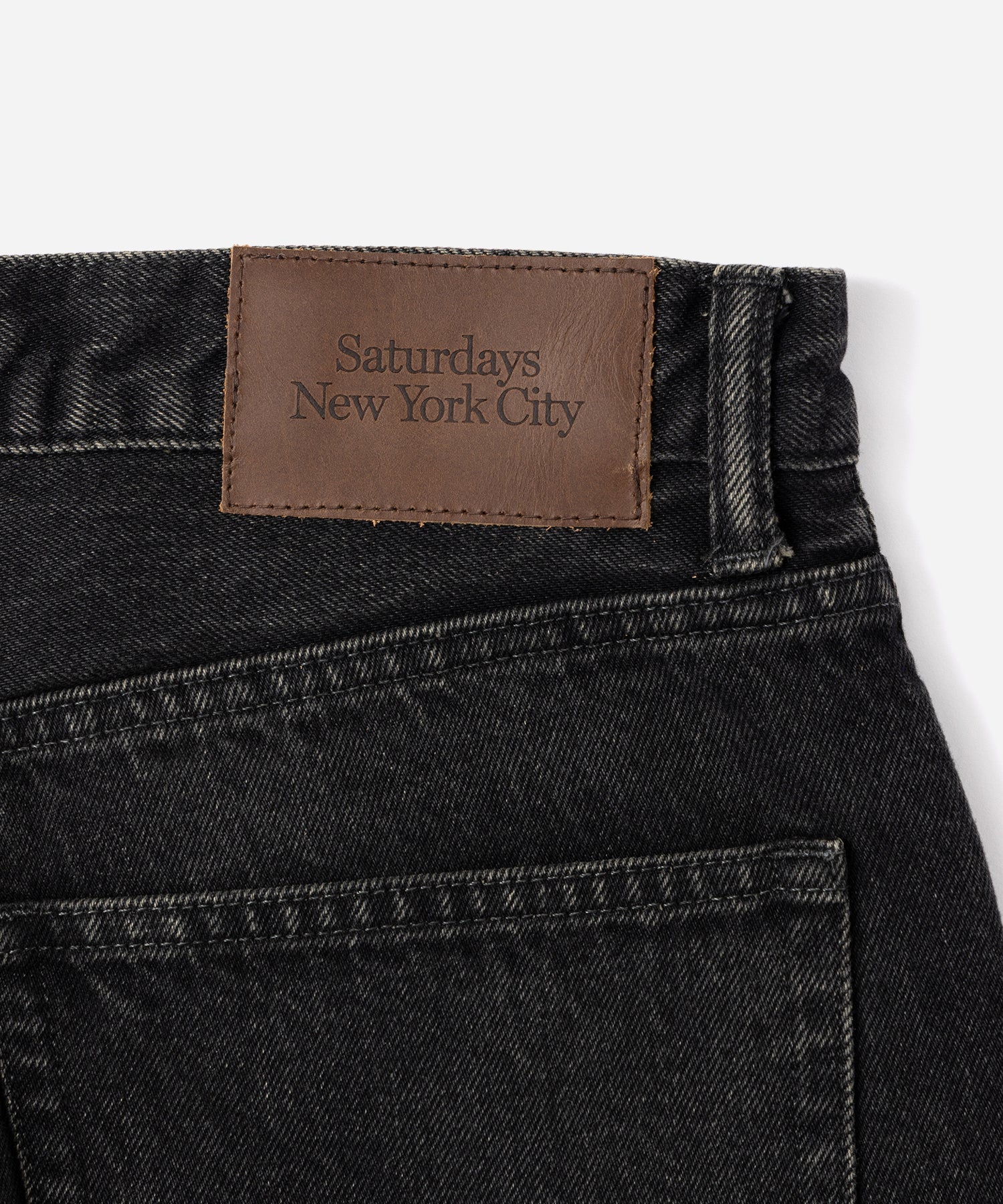 Saturdays NYC Nate Vintage Narrow Denim Pant in Fade Black